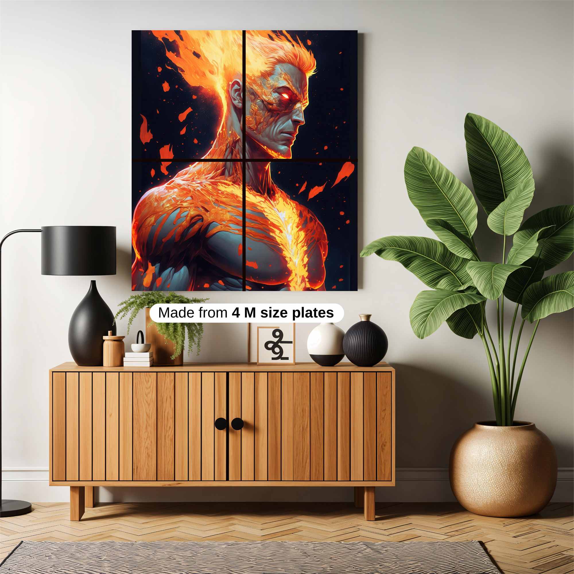 Inferno Warrior Safe Wall Magnetic / M