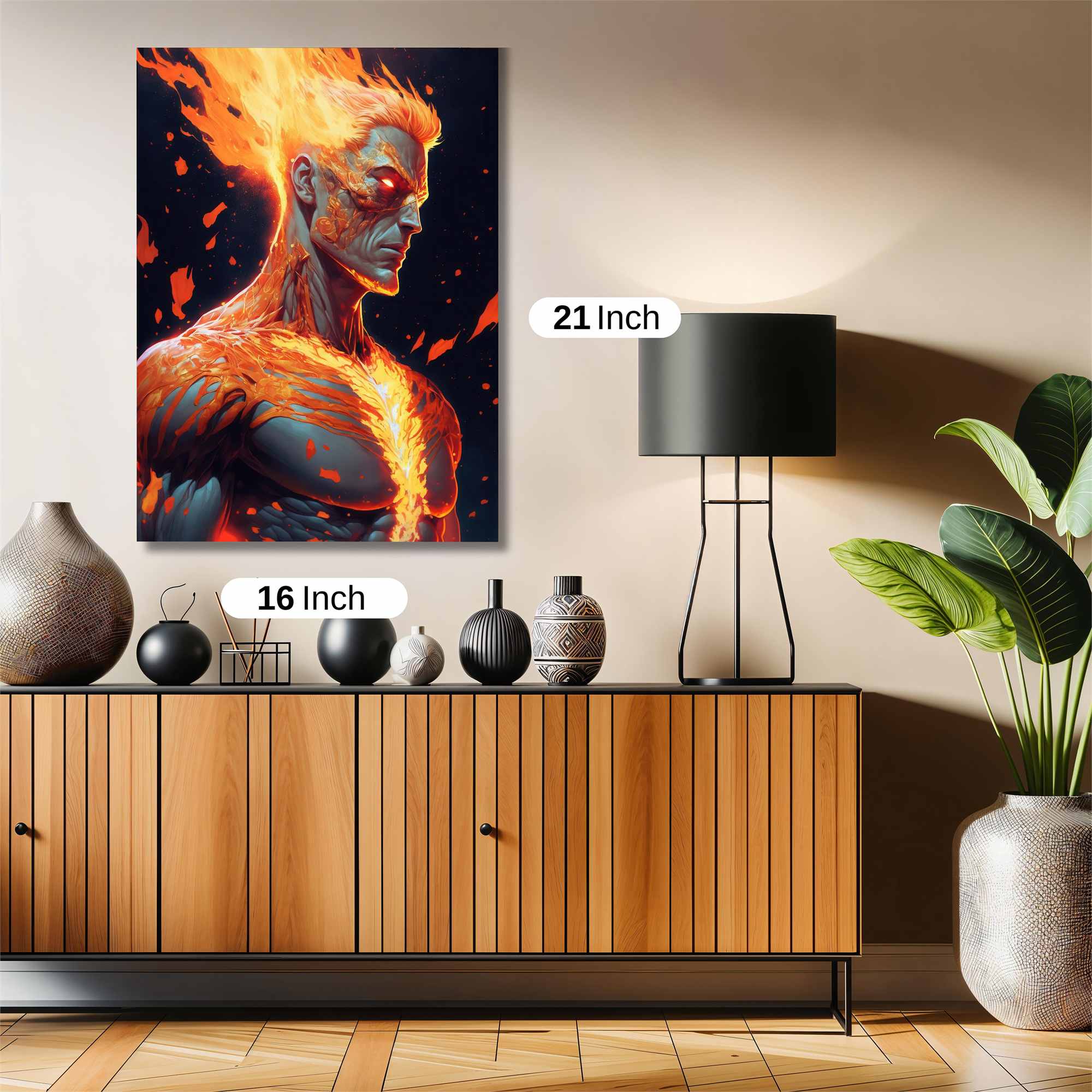 Inferno Warrior Safe Wall Magnetic / M