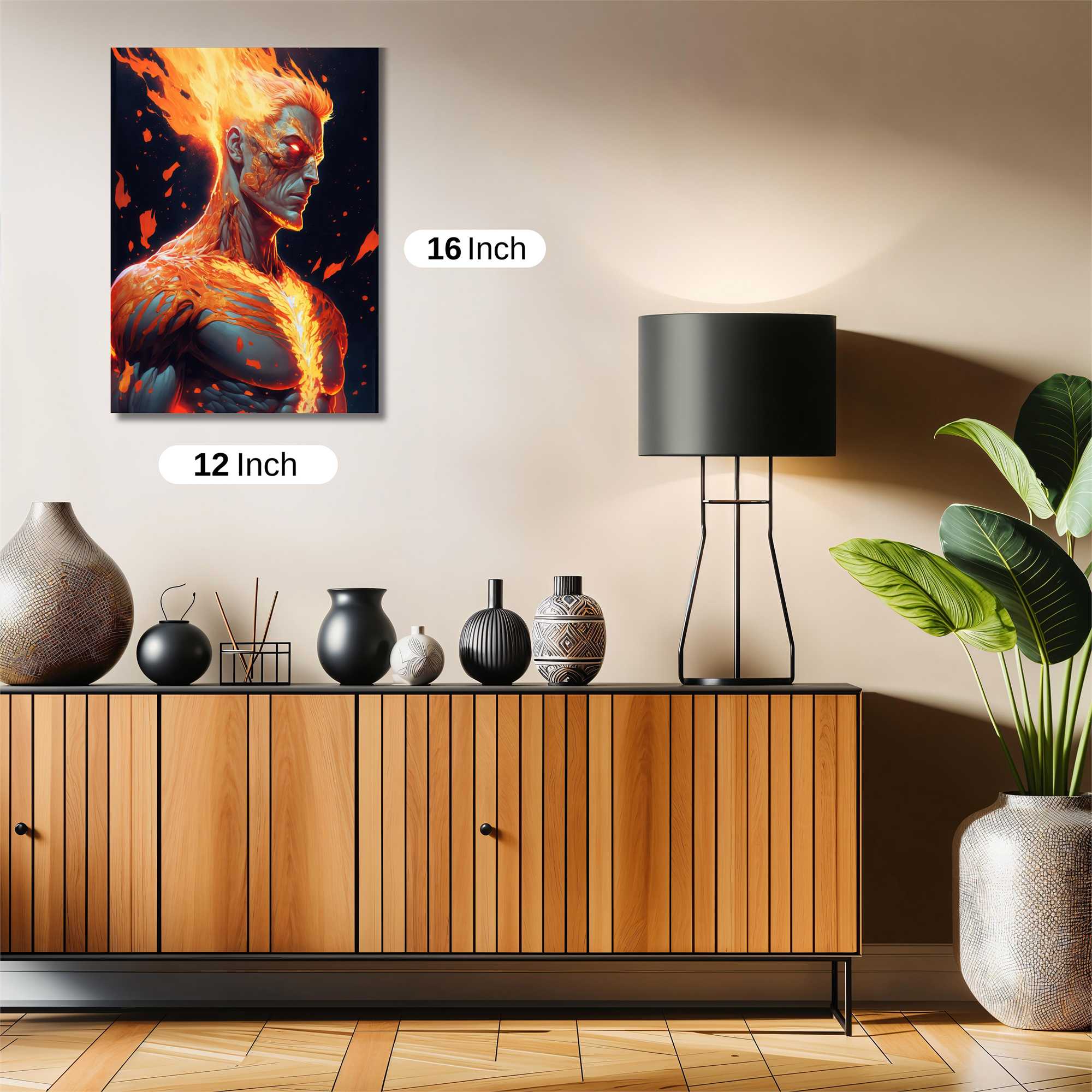 Inferno Warrior Safe Wall Magnetic / M