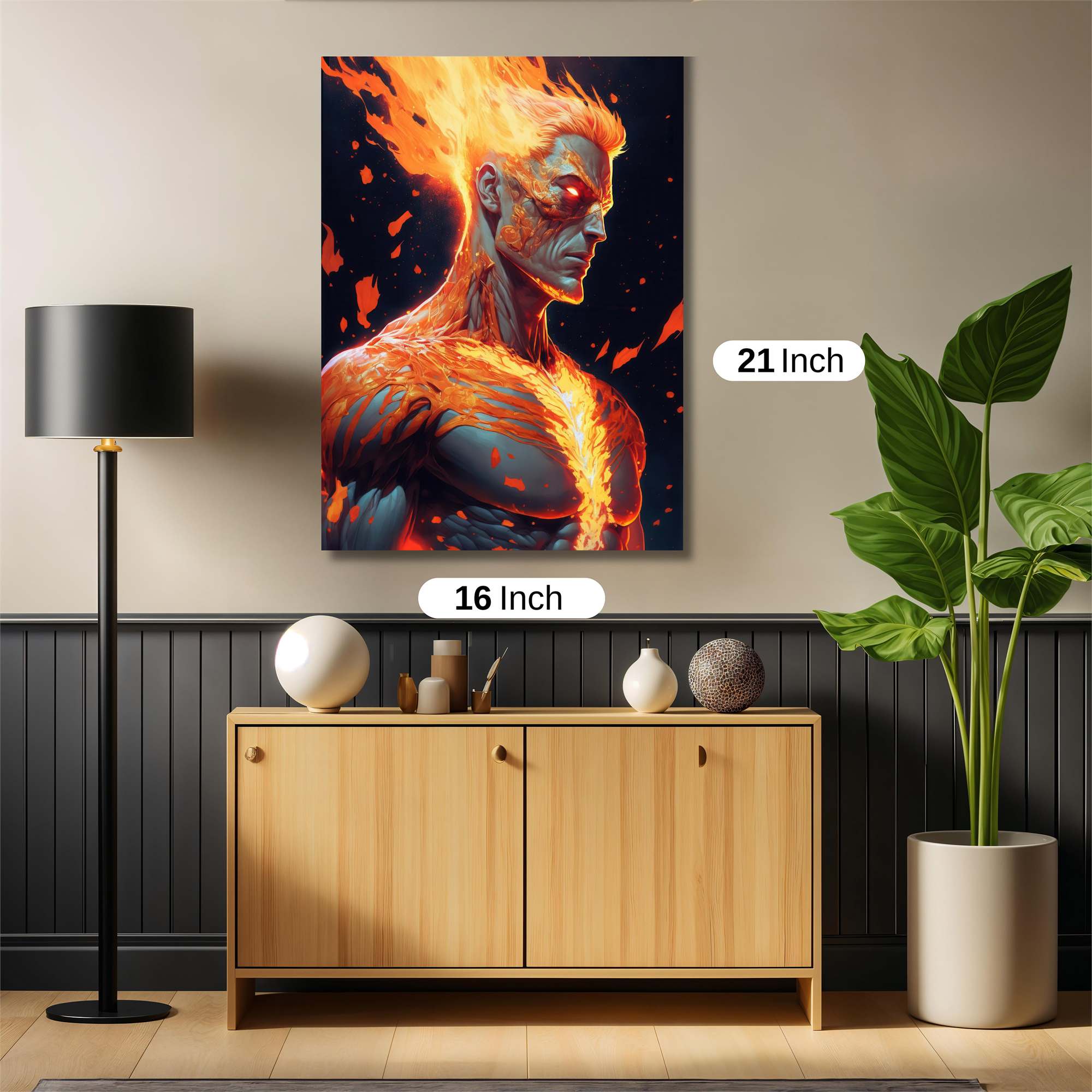 Inferno Warrior Safe Wall Magnetic / M