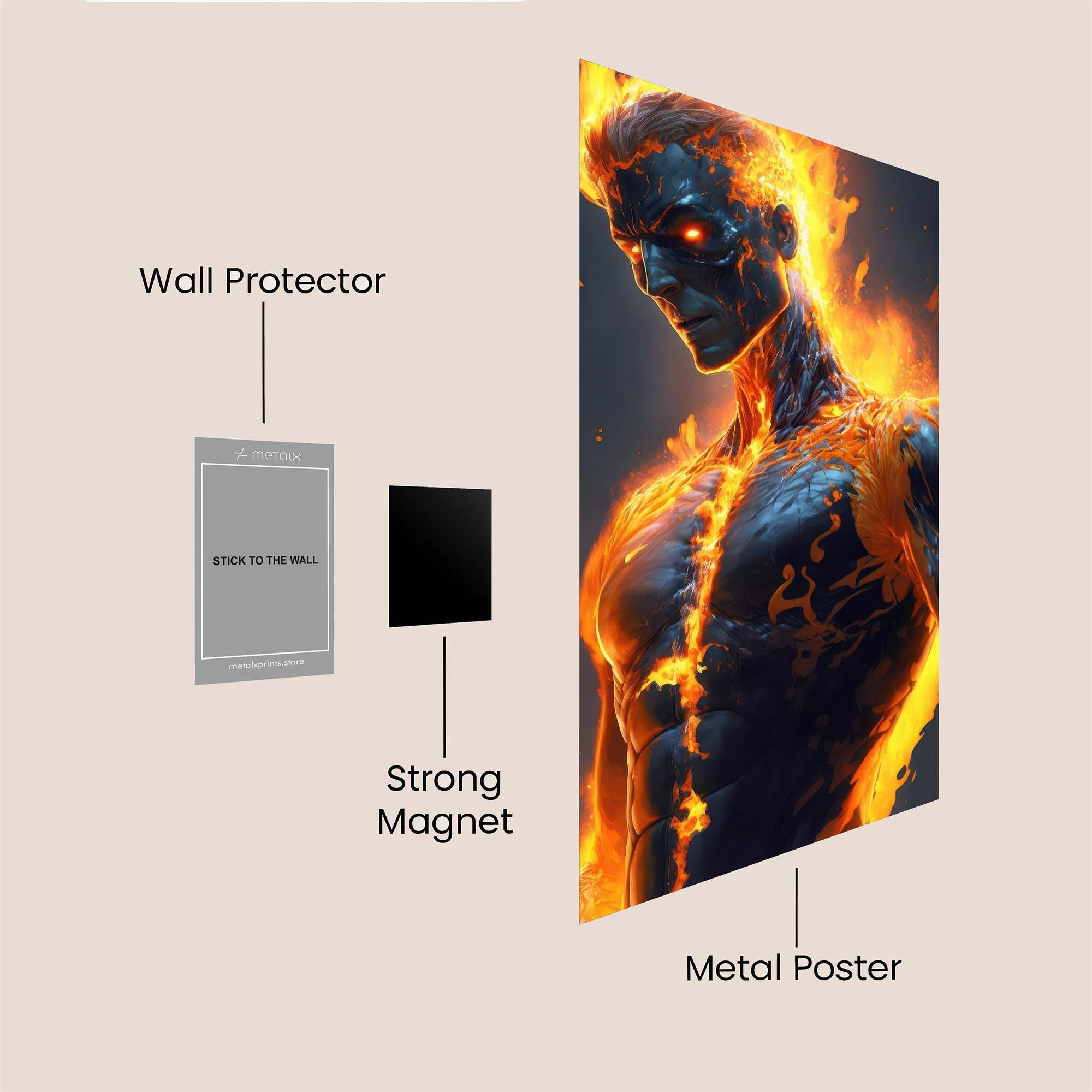 Inferno Sentinel Safe Wall Magnetic / M