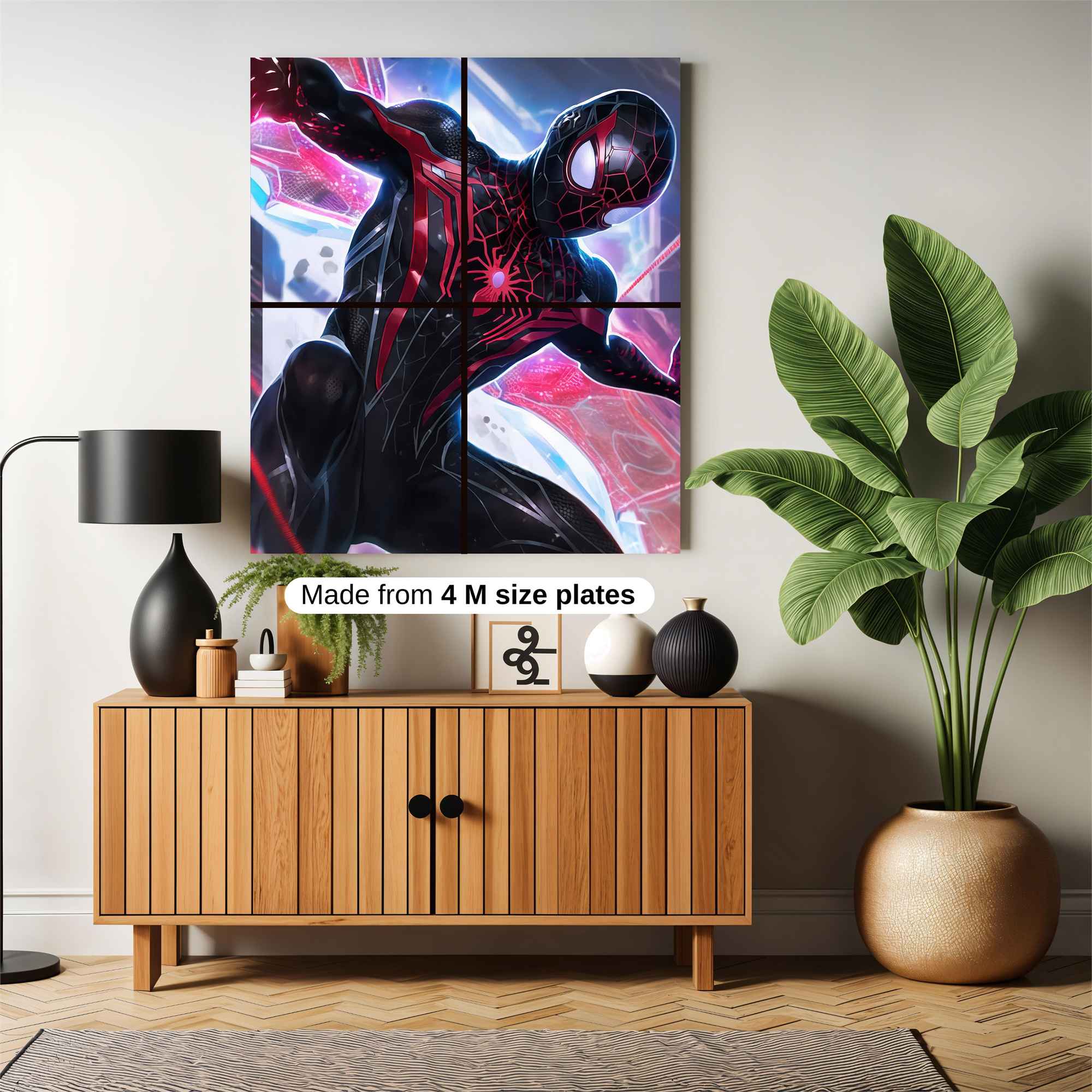 Spider-Webbed Dynamism Safe Wall Magnetic / M