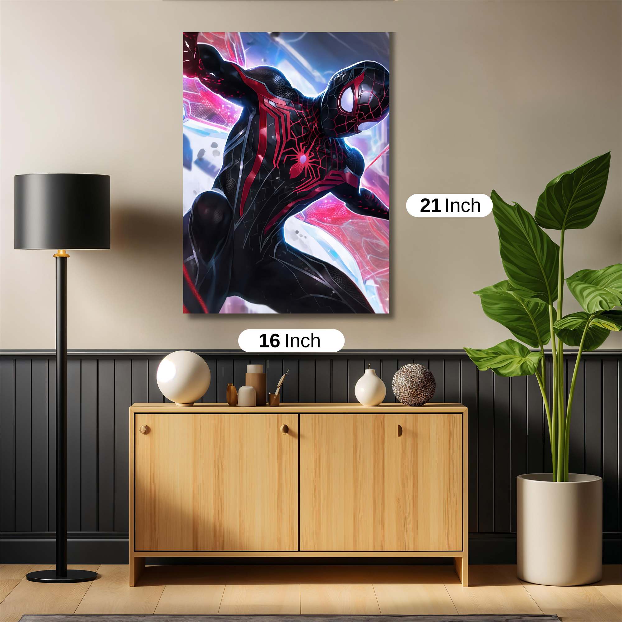 Spider-Webbed Dynamism Safe Wall Magnetic / M