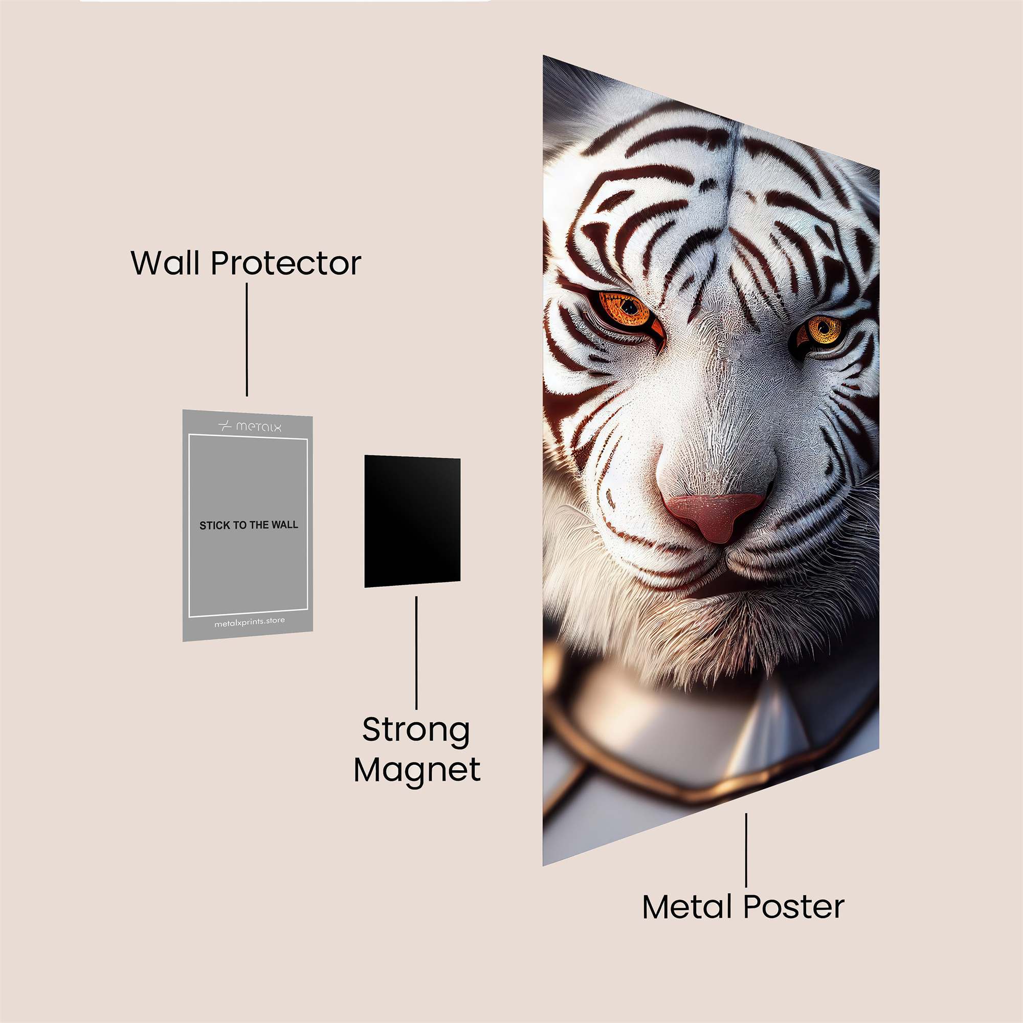Tiger Majesty Safe Wall Magnetic / M