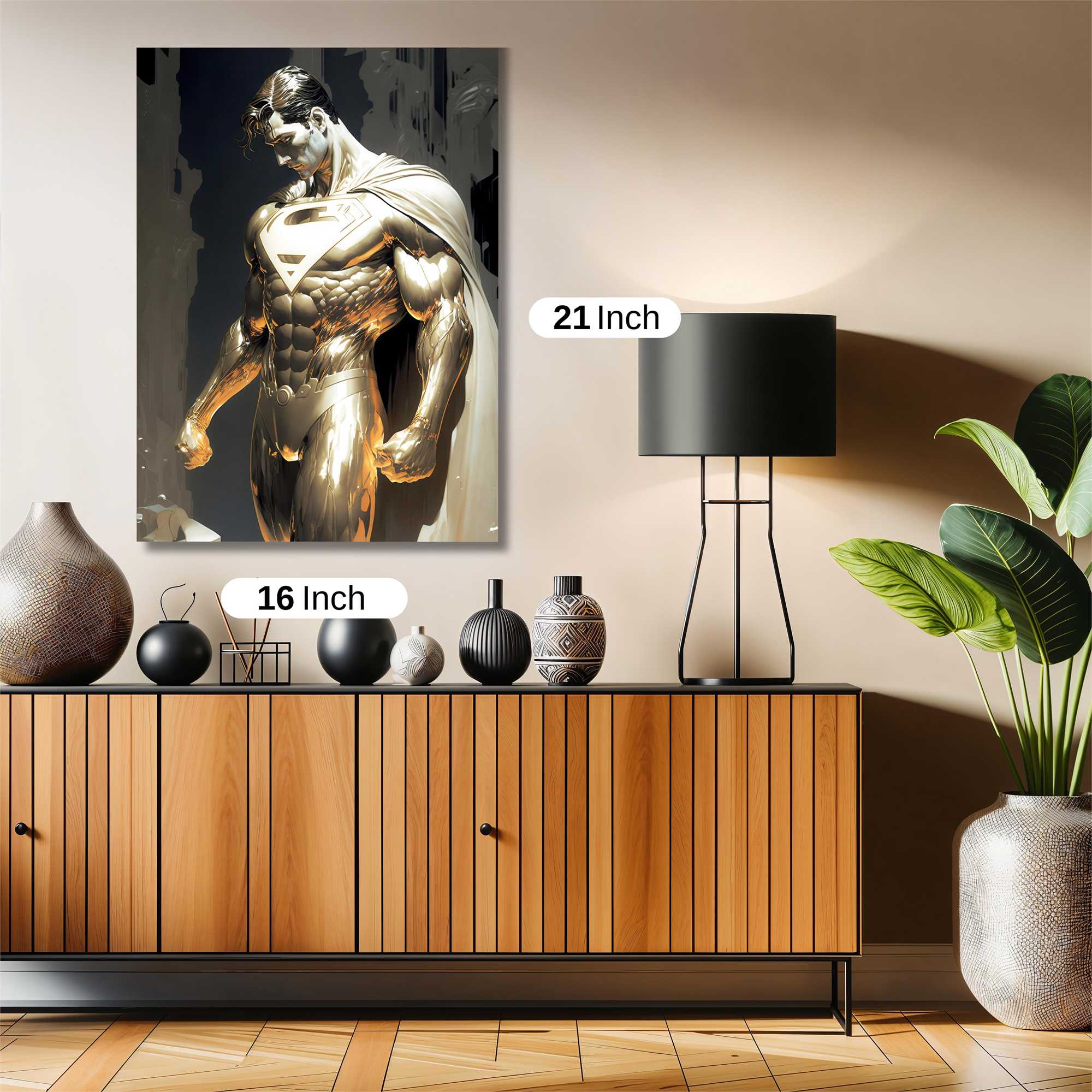 Superman Luminescence Safe Wall Magnetic / M