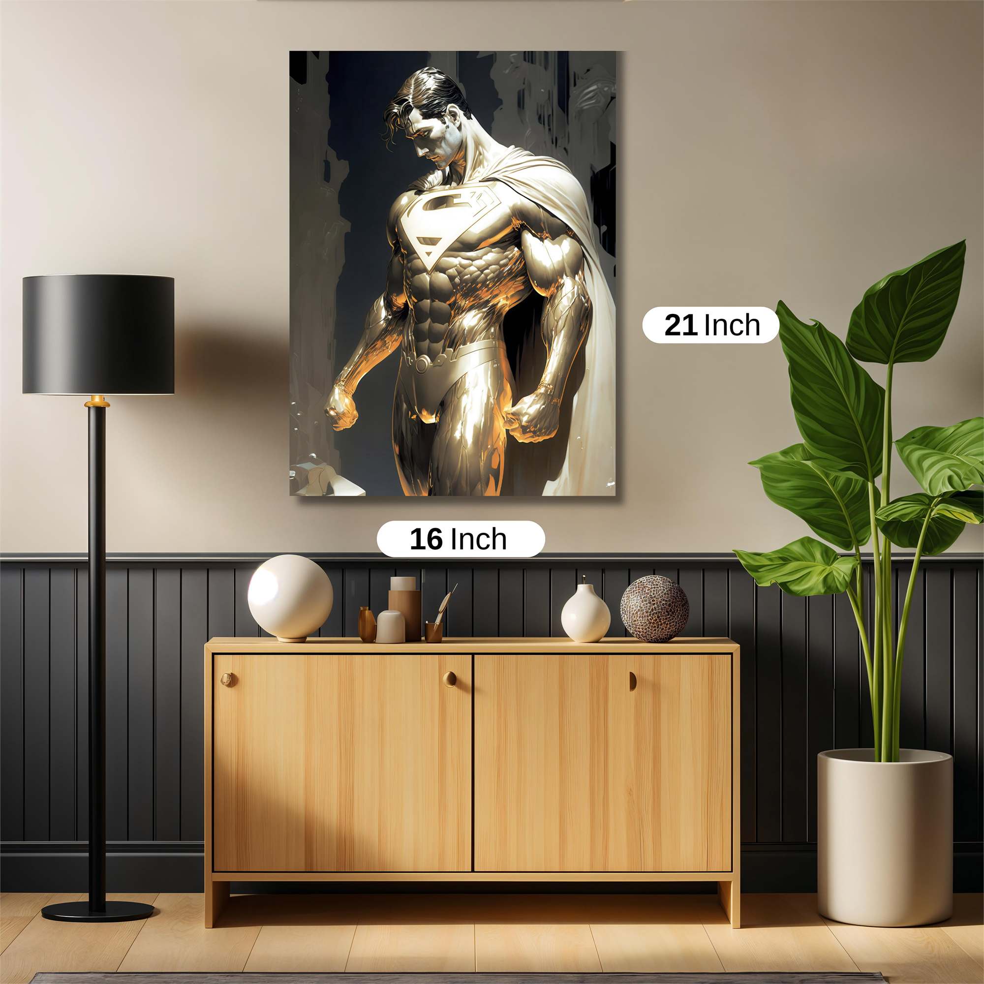 Superman Luminescence Safe Wall Magnetic / M