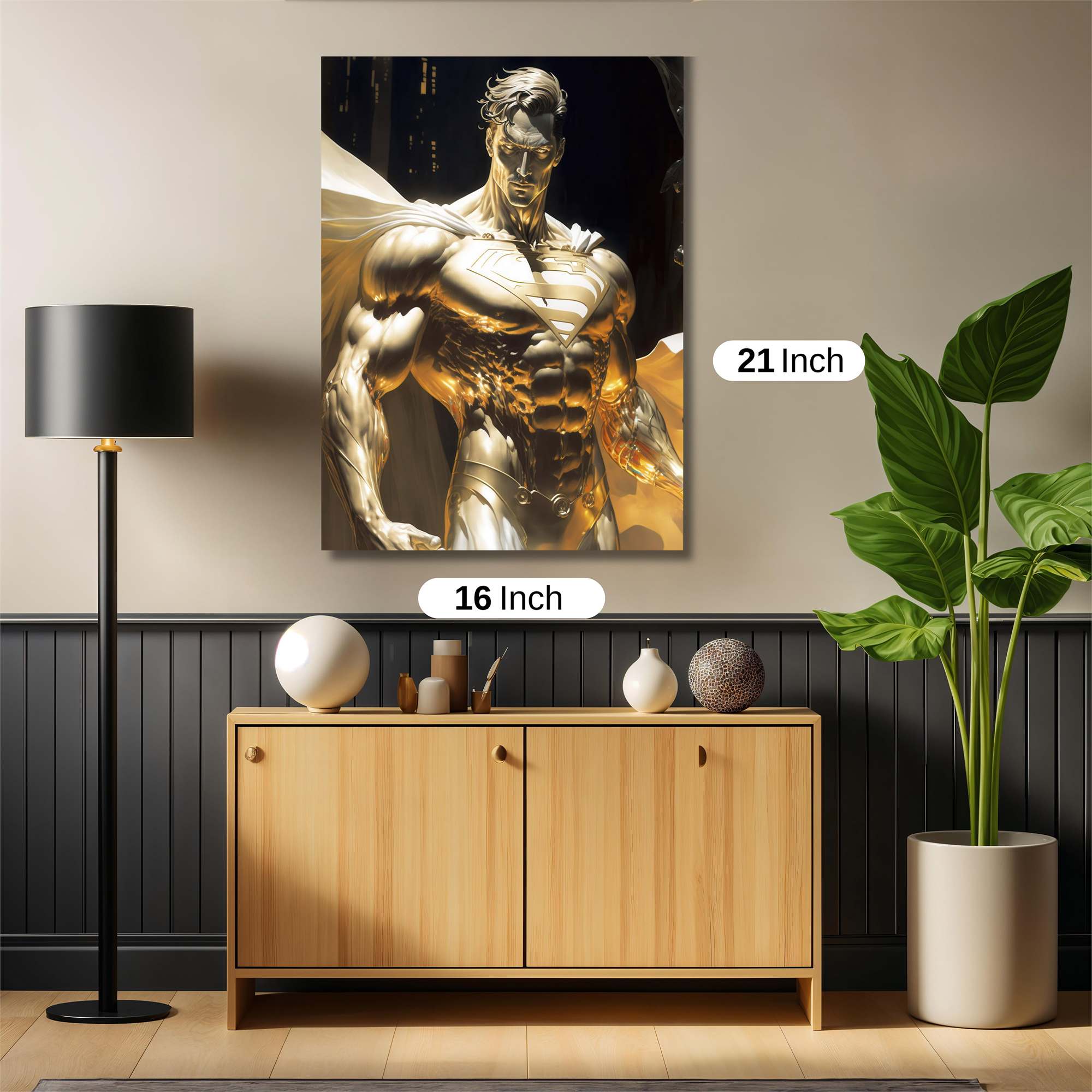 Superman Radiance Safe Wall Magnetic / M