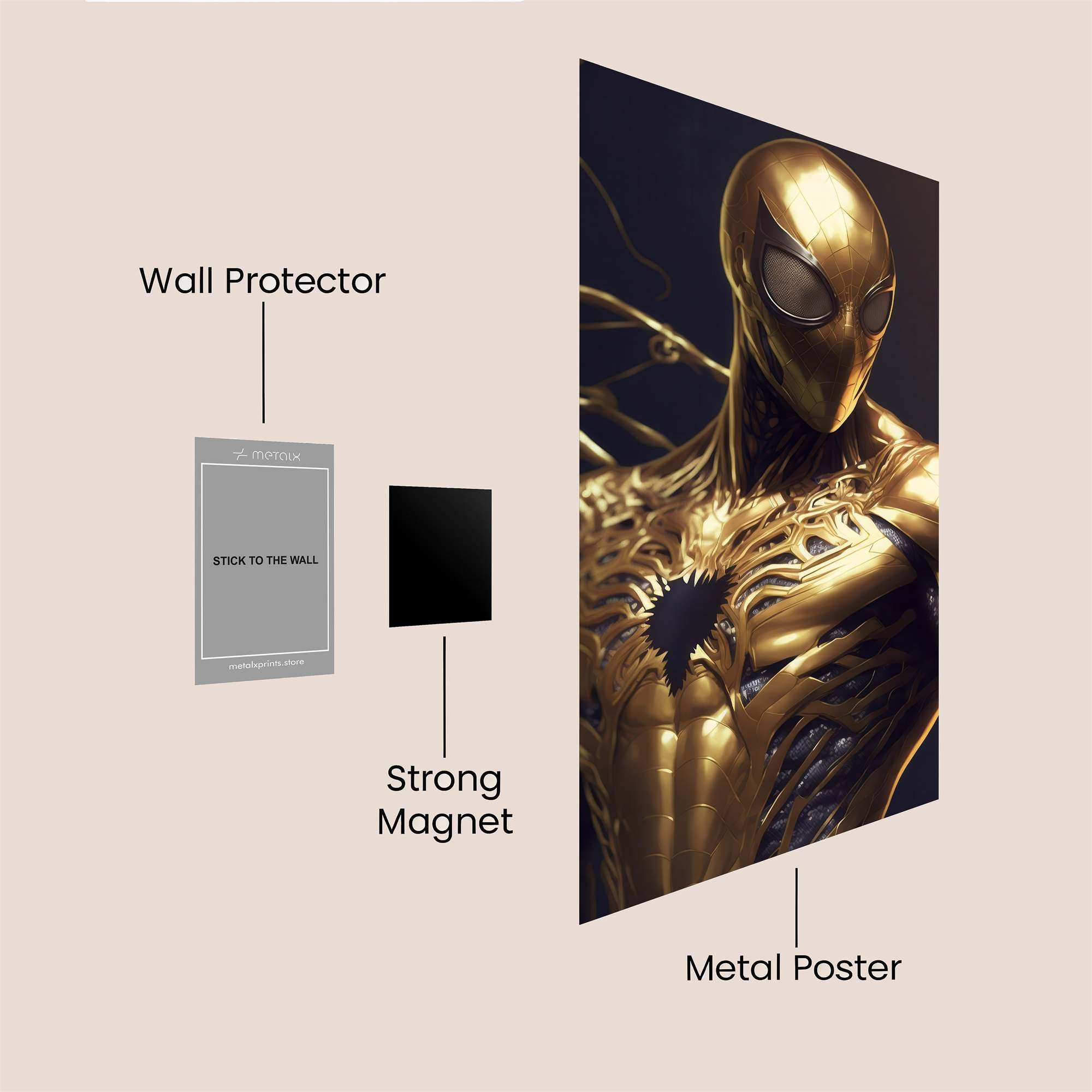 Golden Guardian Safe Wall Magnetic / M