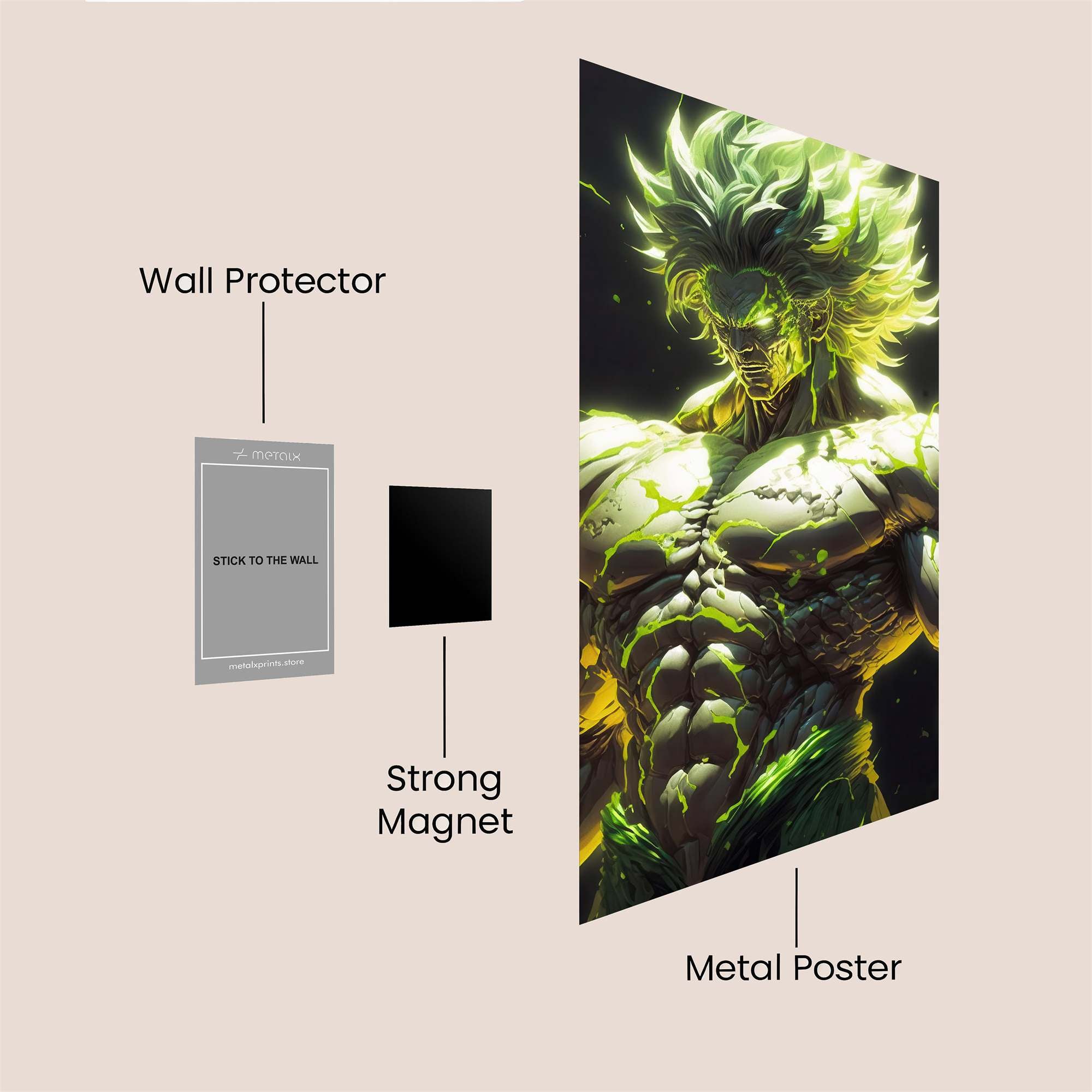 Saiyan Radiance Safe Wall Magnetic / M