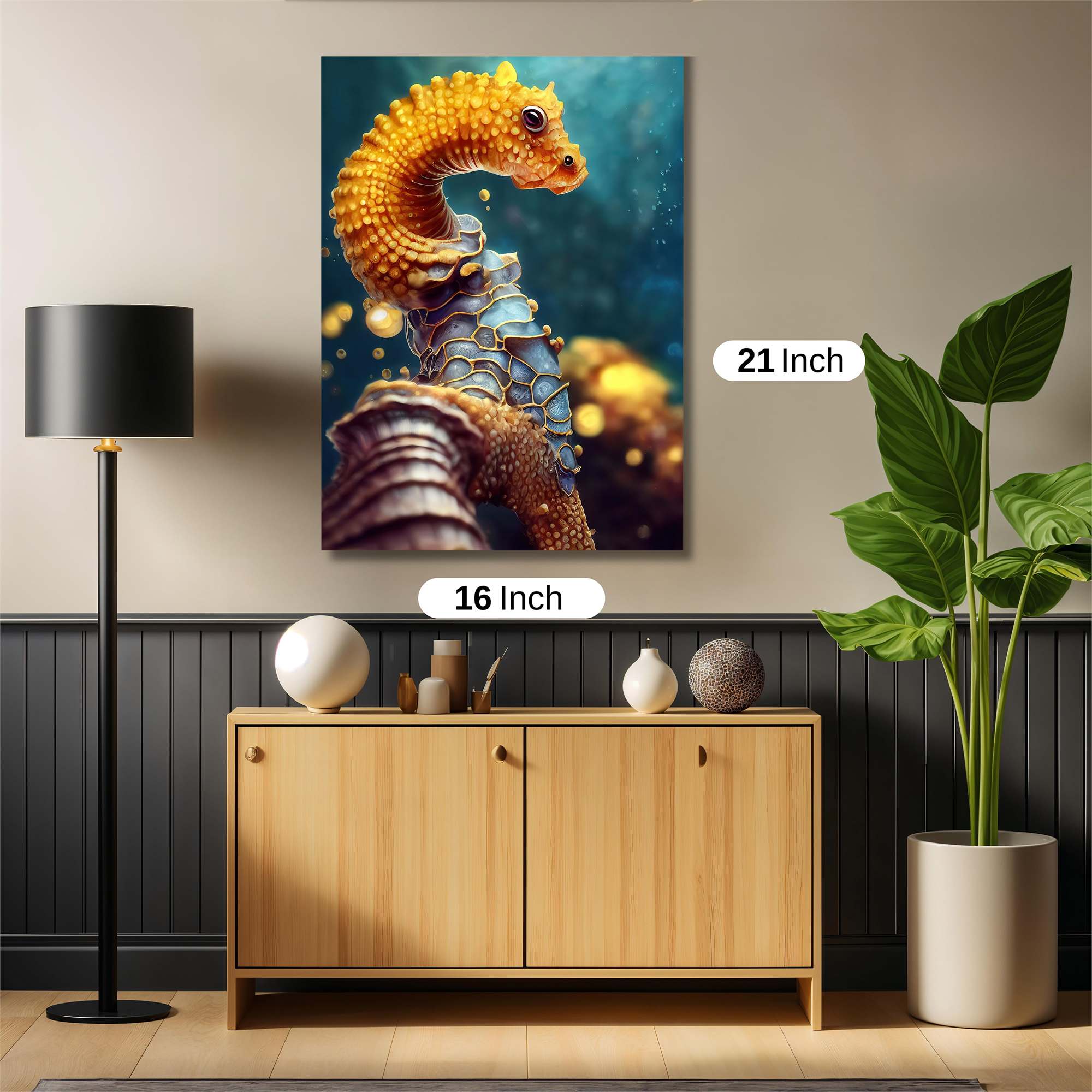 Seahorse Serenity Safe Wall Magnetic / M