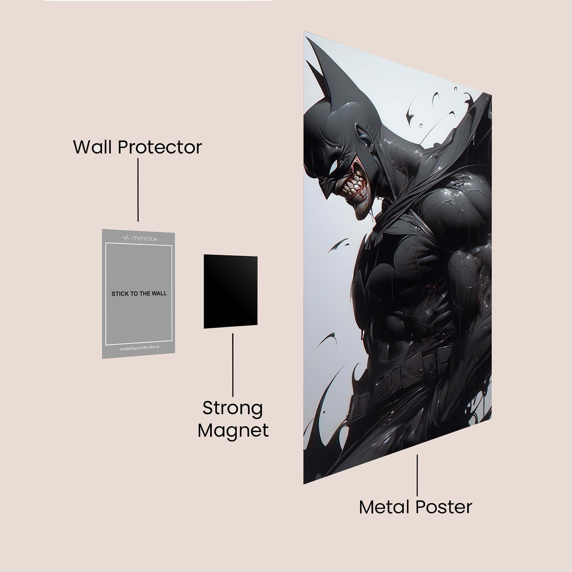 Batman Ferocity Safe Wall Magnetic / M