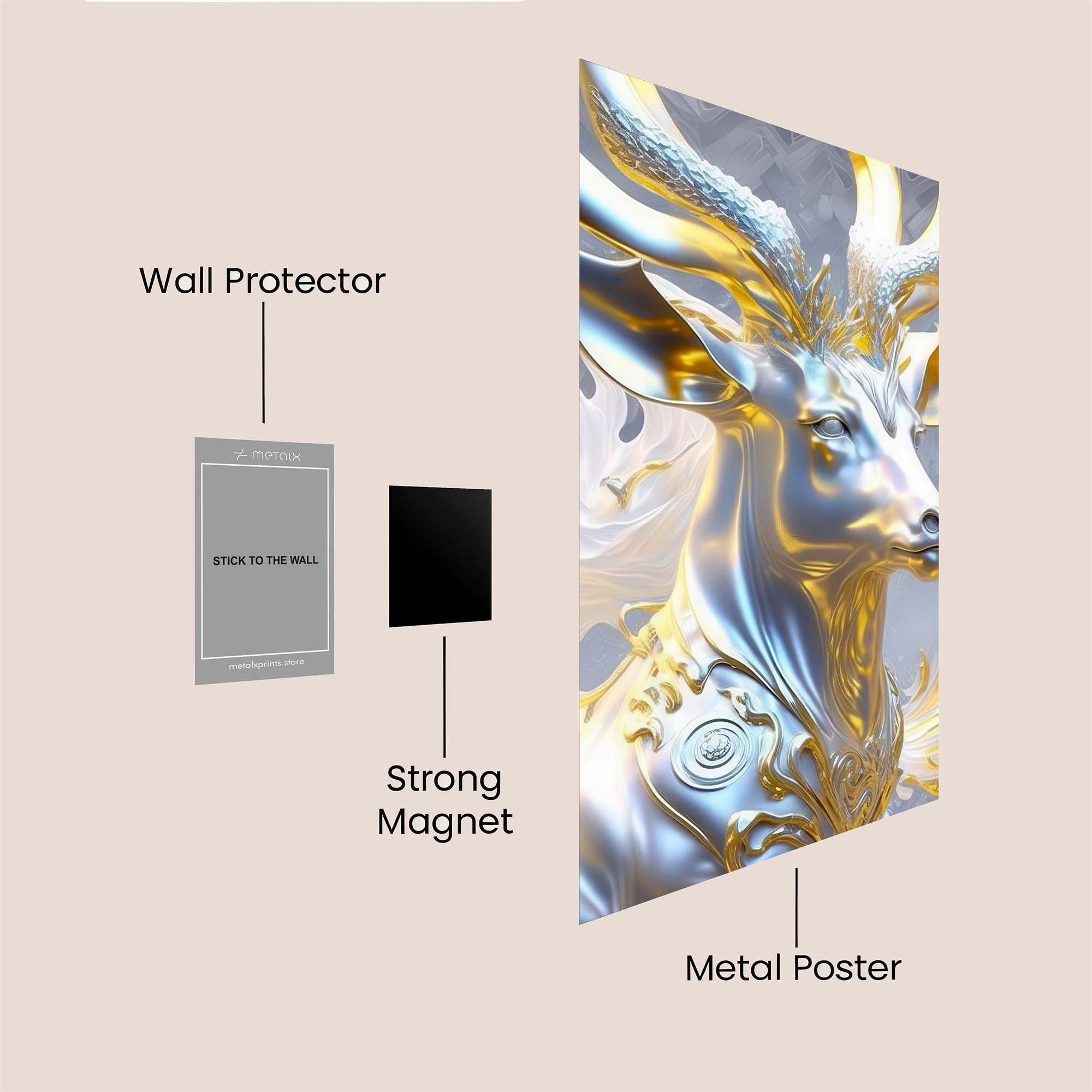 Gilded Majesty Safe Wall Magnetic / M