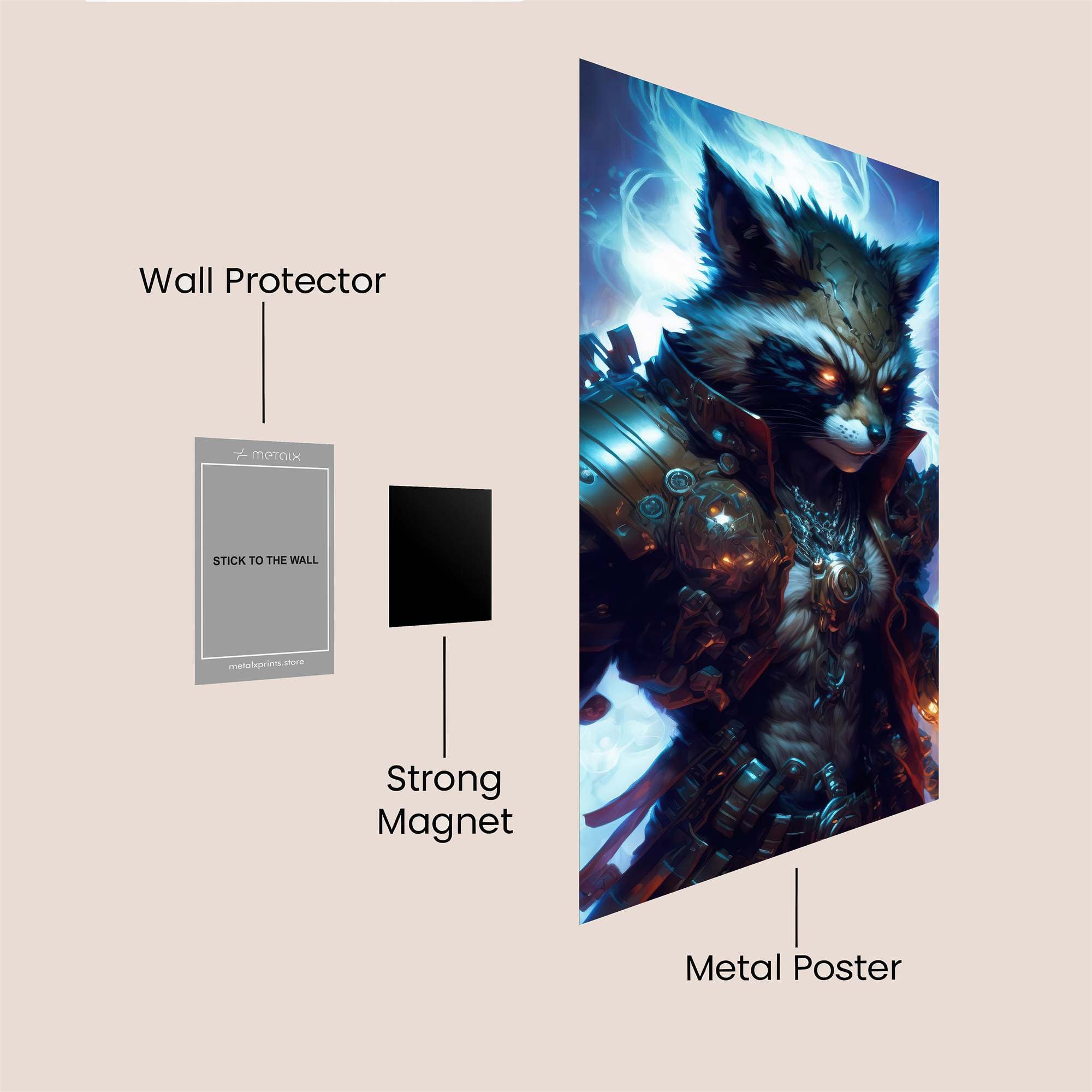 Warrior Inferno Safe Wall Magnetic / M