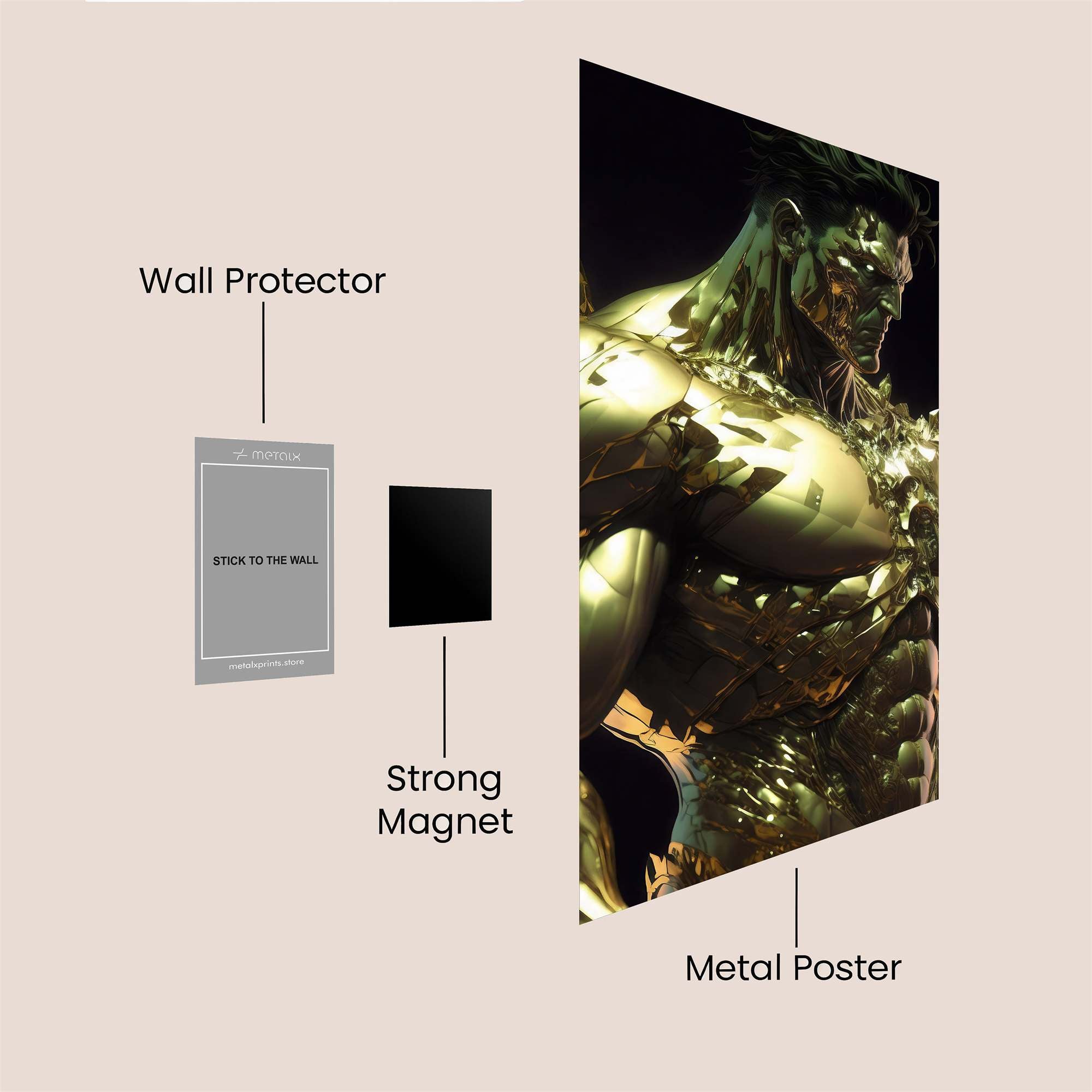 Golden Titan Safe Wall Magnetic / M