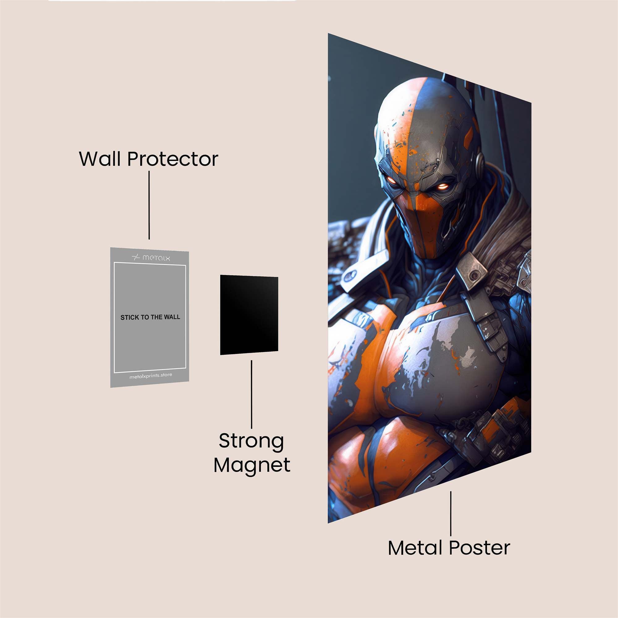 Deathstroke Menace Safe Wall Magnetic / M