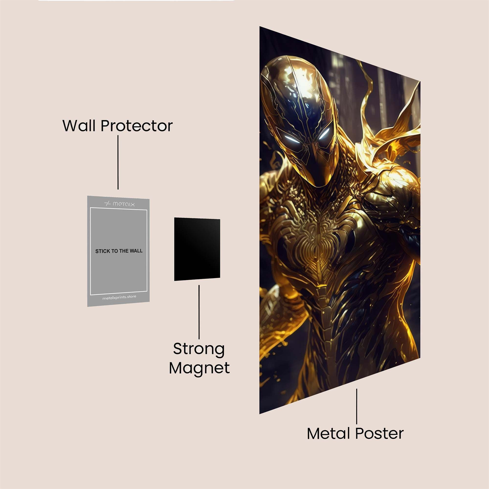 Golden Vigil Safe Wall Magnetic / M