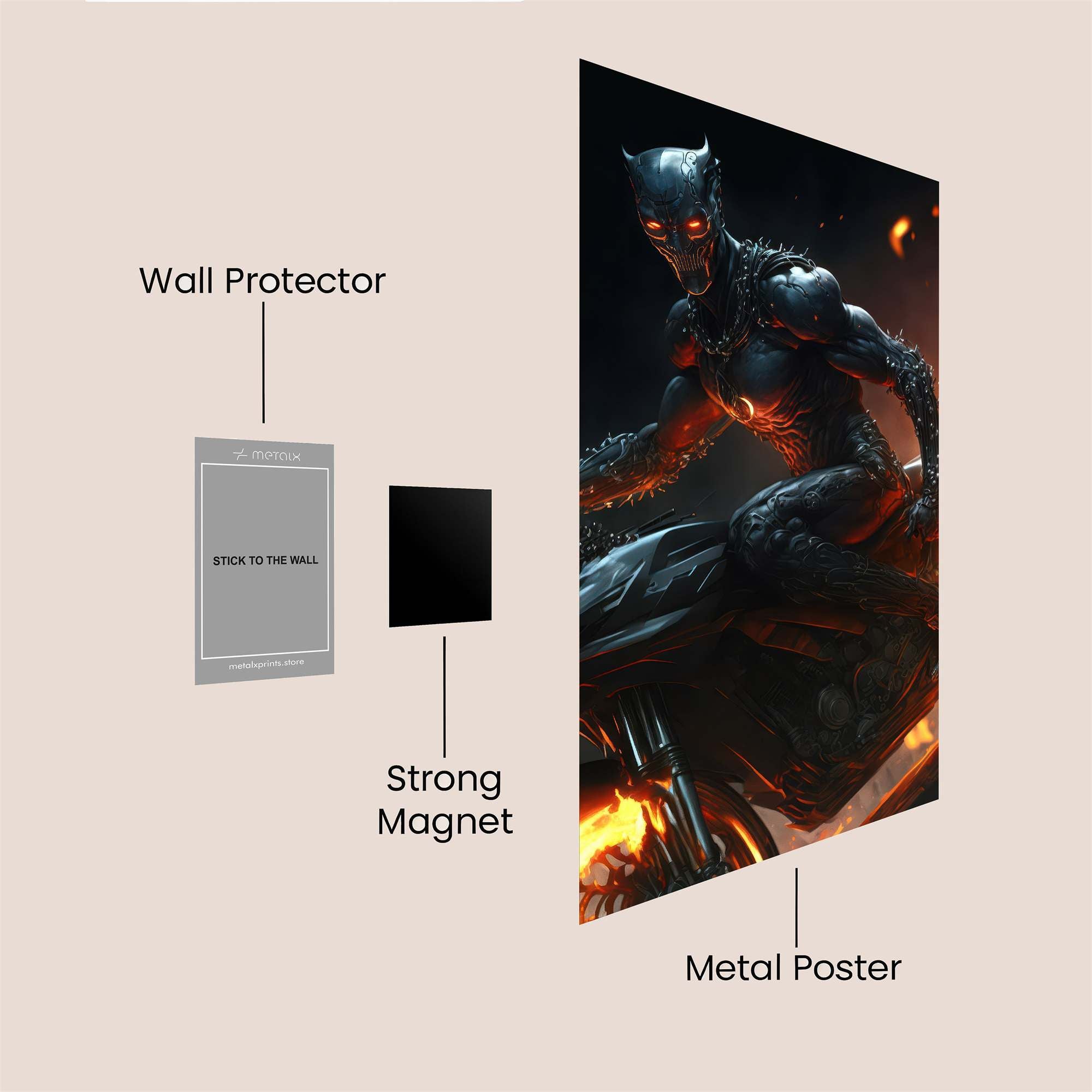 Panther Blaze Safe Wall Magnetic / M