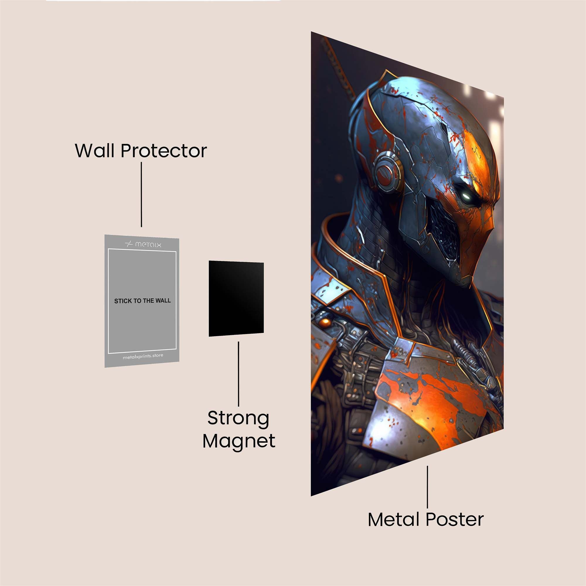 Deathstroke Menace Safe Wall Magnetic / M