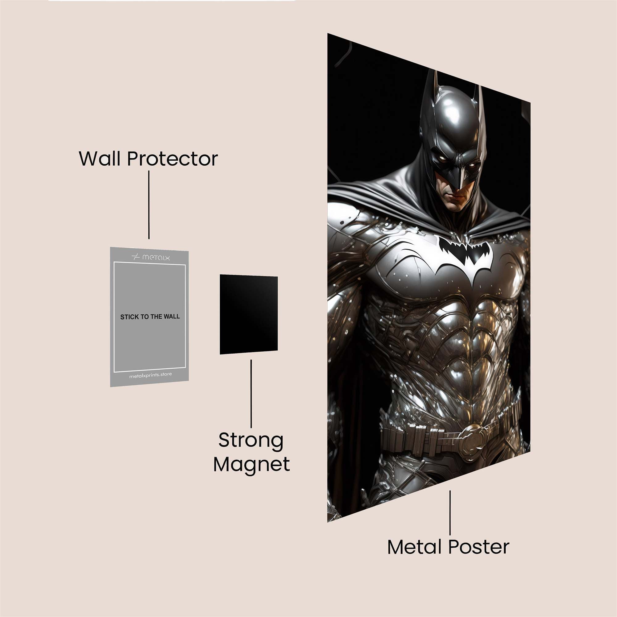 Batman Vigilance Safe Wall Magnetic / M