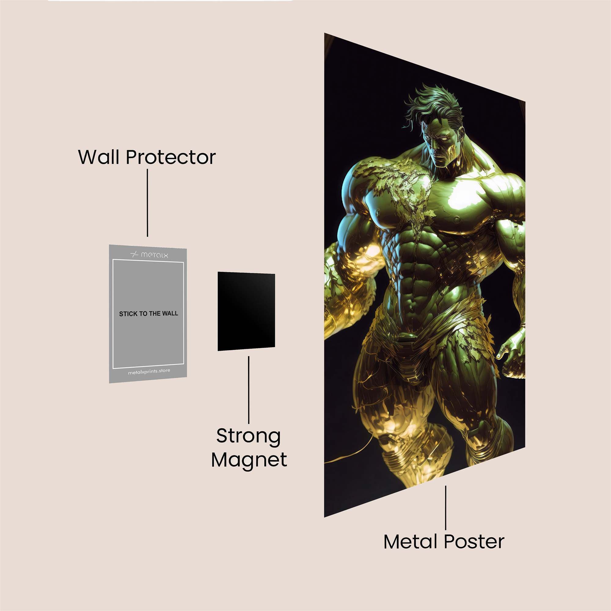 Golden Titan Safe Wall Magnetic / M