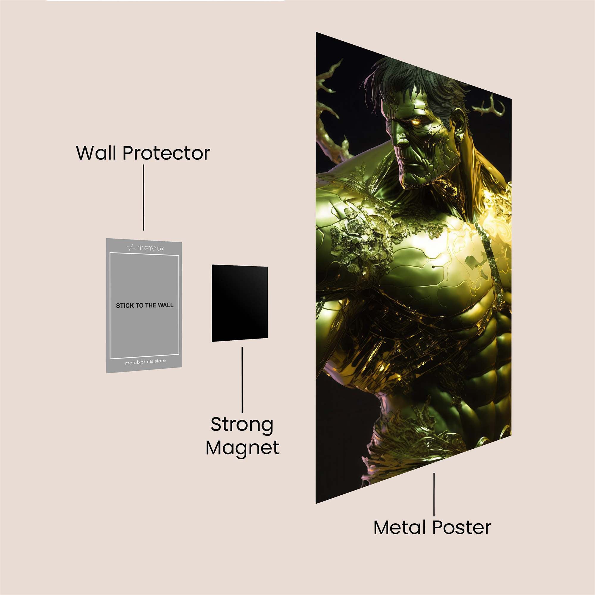 Gilded Strength Safe Wall Magnetic / M