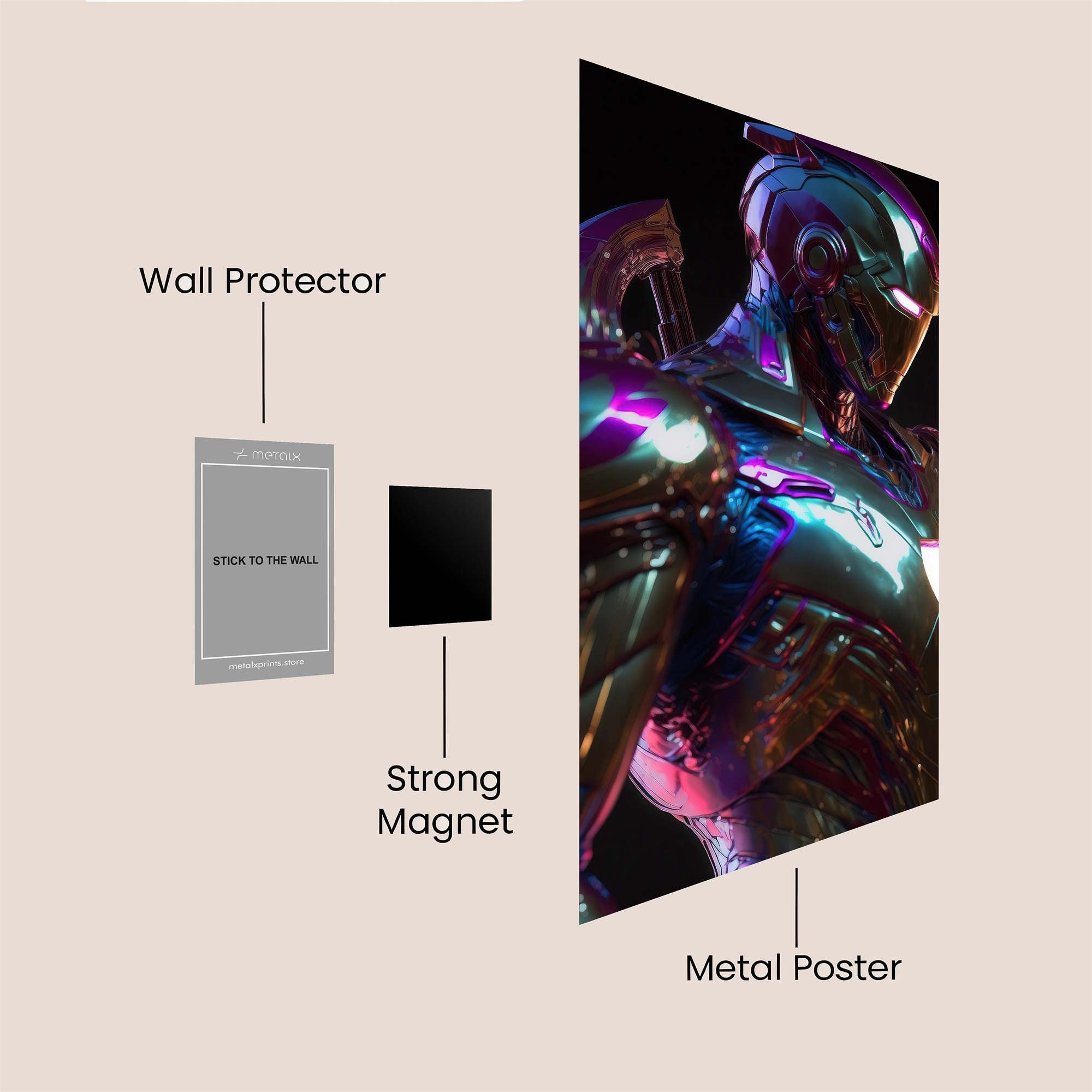 Ironman Prism Safe Wall Magnetic / M