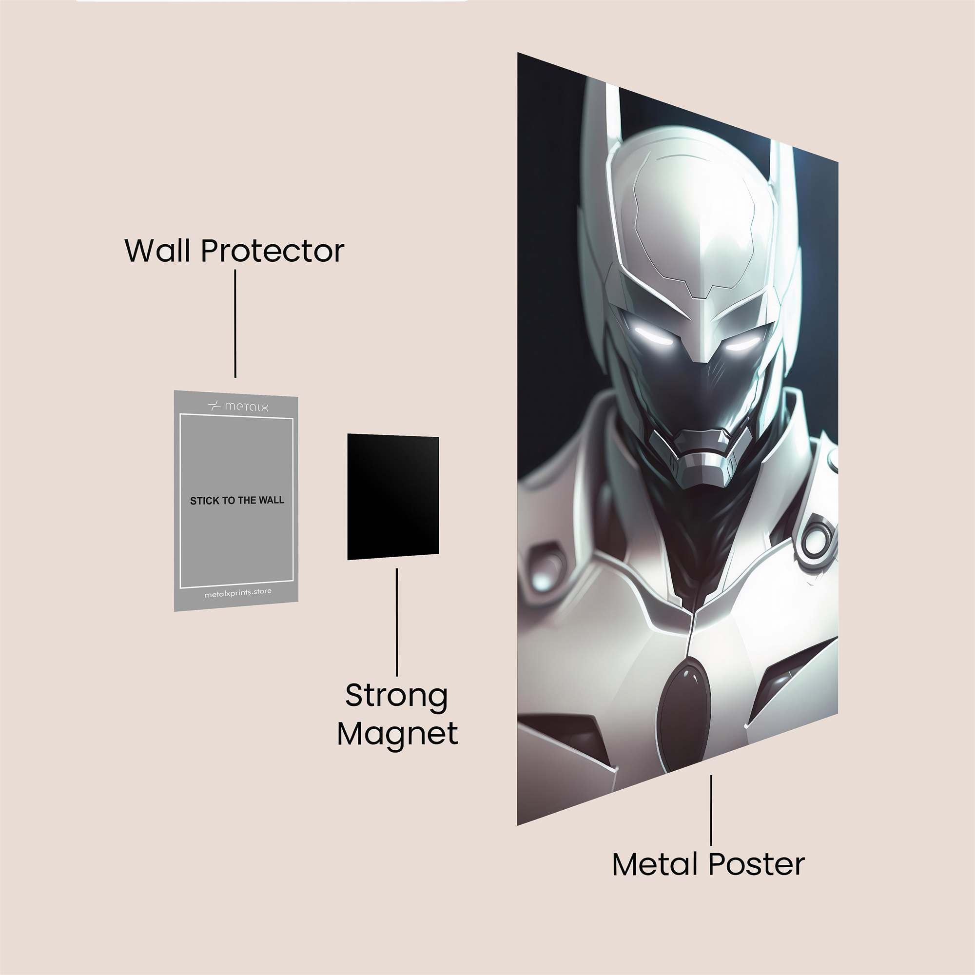 Cyber Knight Safe Wall Magnetic / M