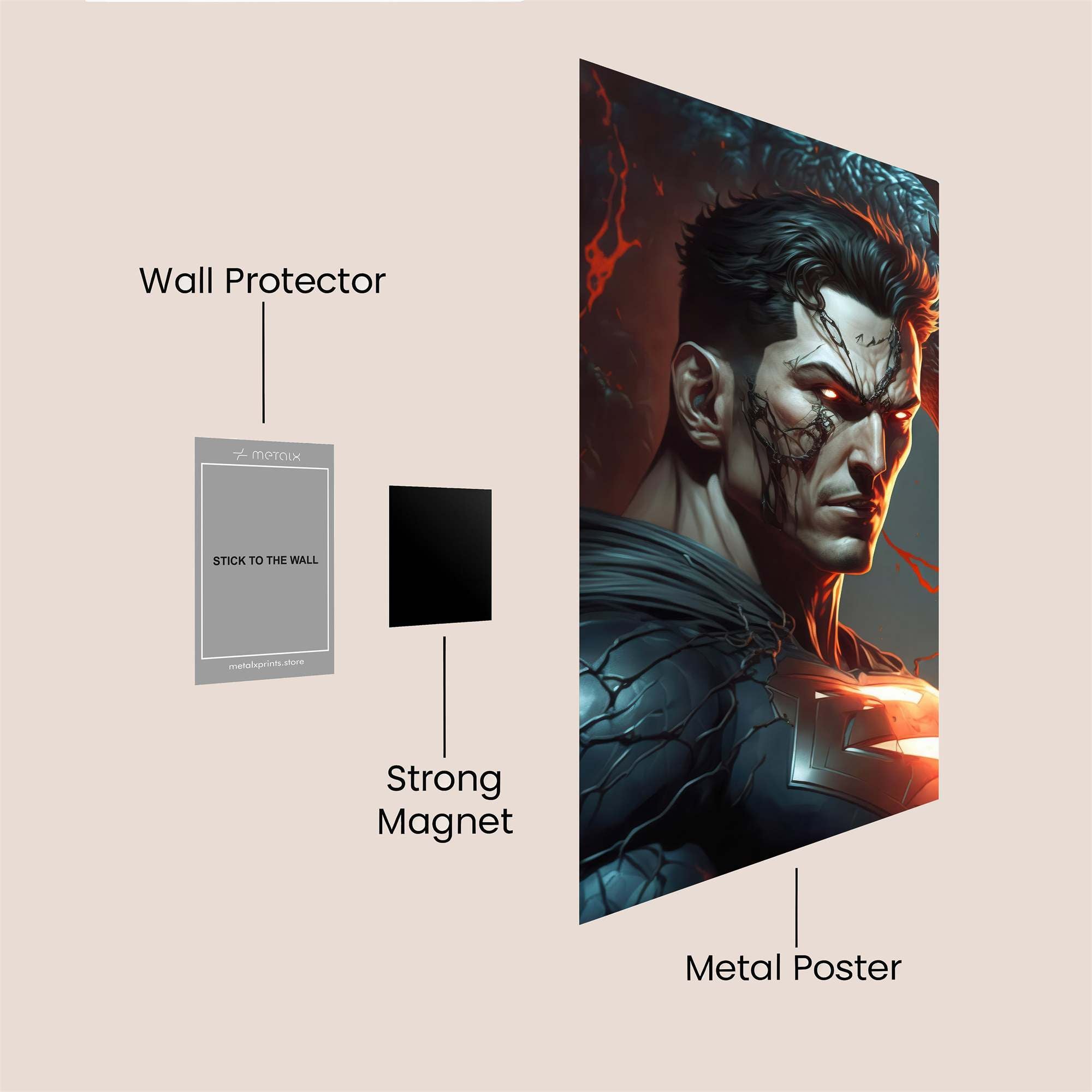 Superman Vengeance Safe Wall Magnetic / M