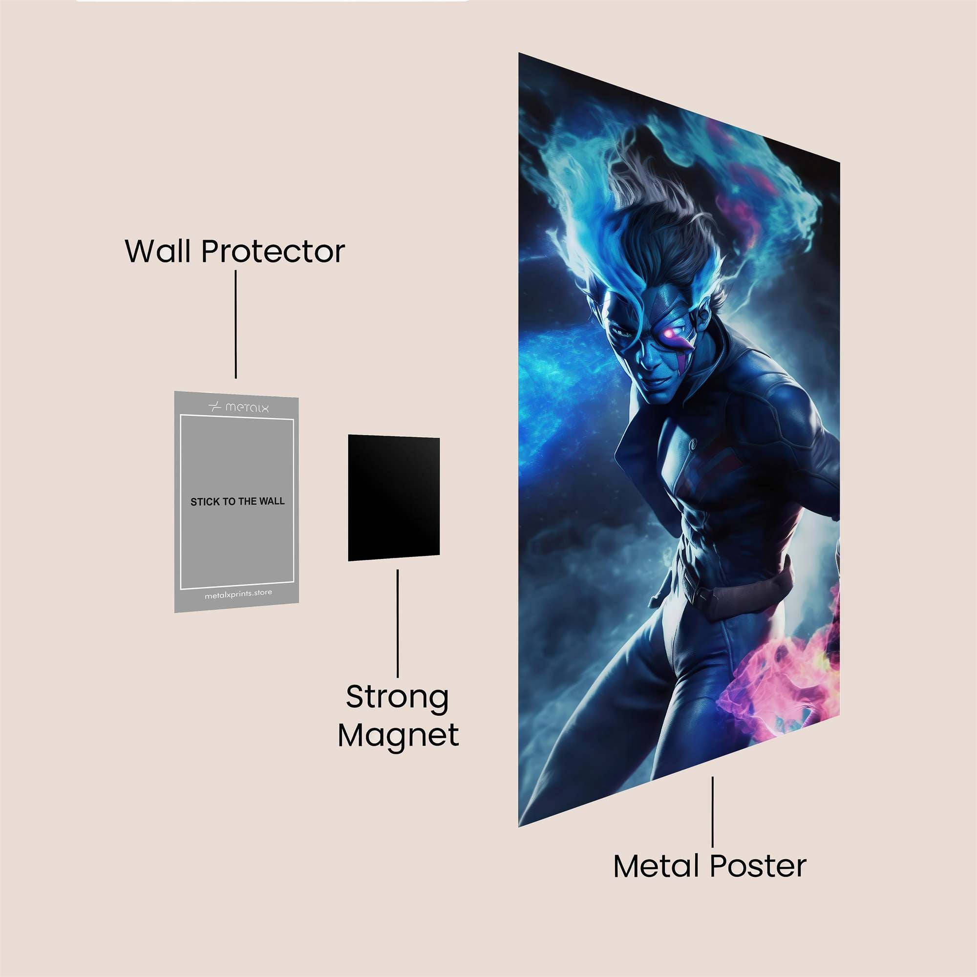 Mystic Blaze Safe Wall Magnetic / M