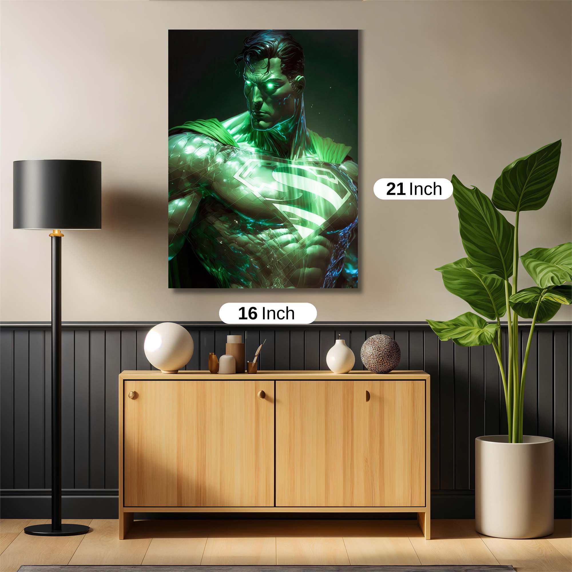 Superman Luminous Safe Wall Magnetic / M