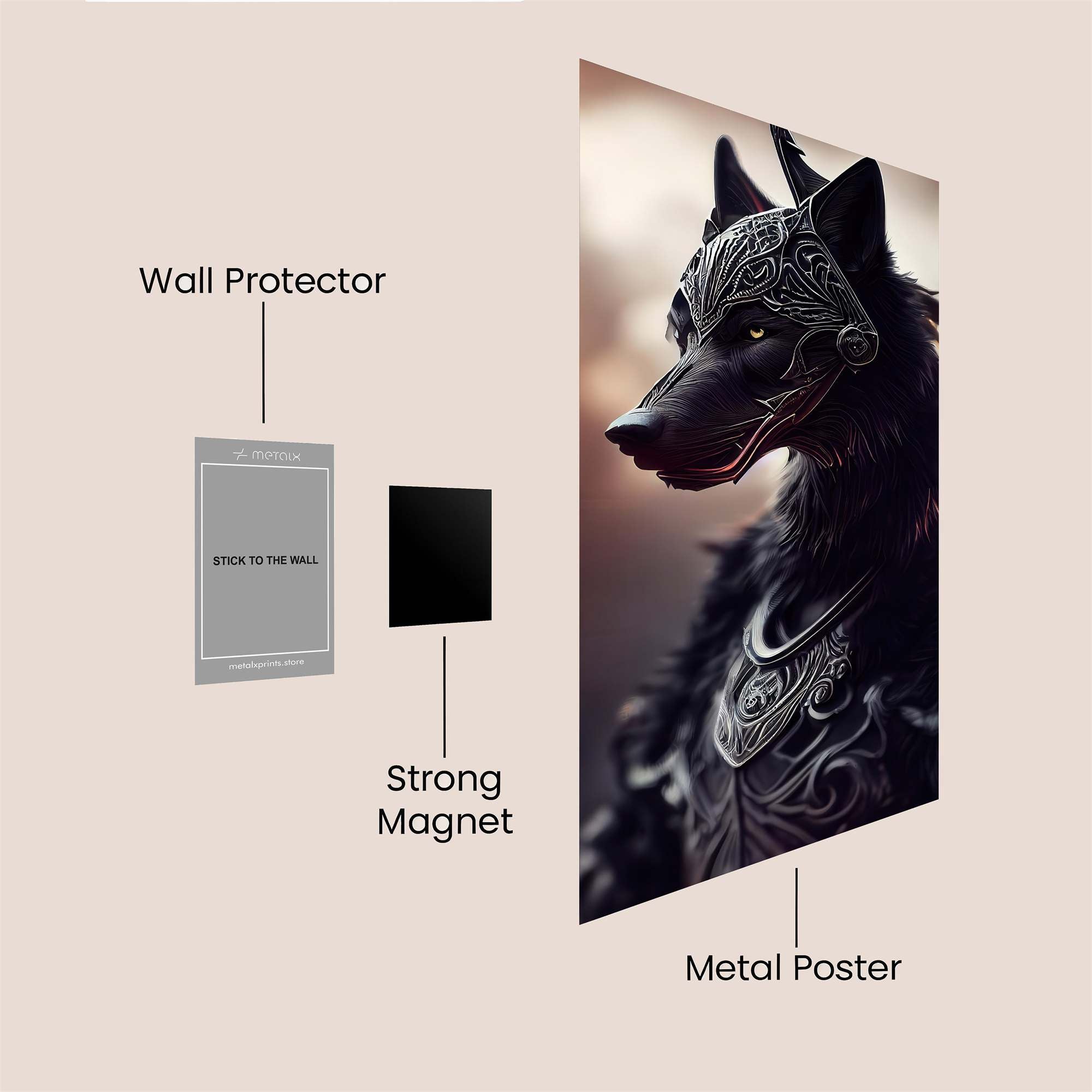 Lupine Majesty Safe Wall Magnetic / M