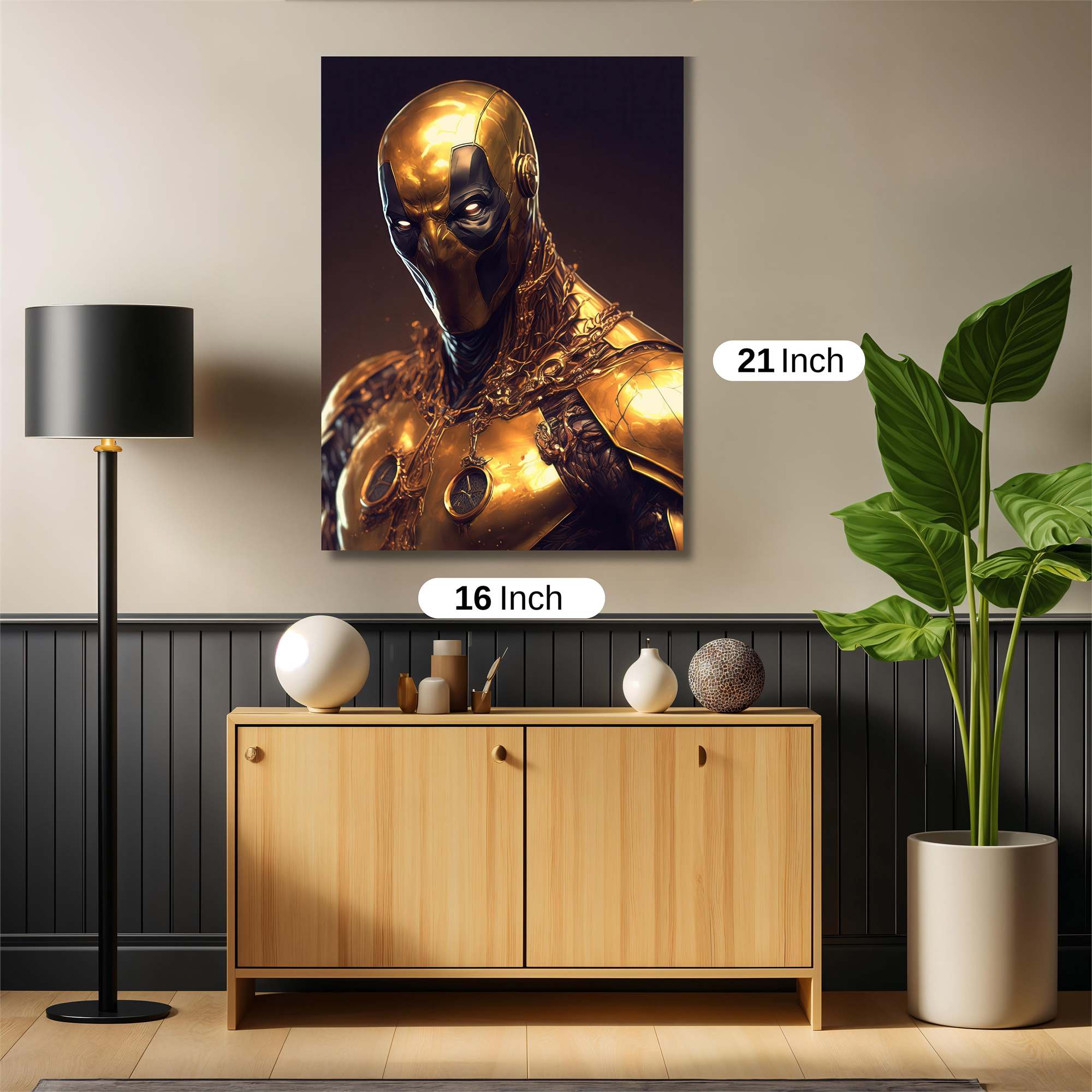 Golden Vigilante Safe Wall Magnetic / M