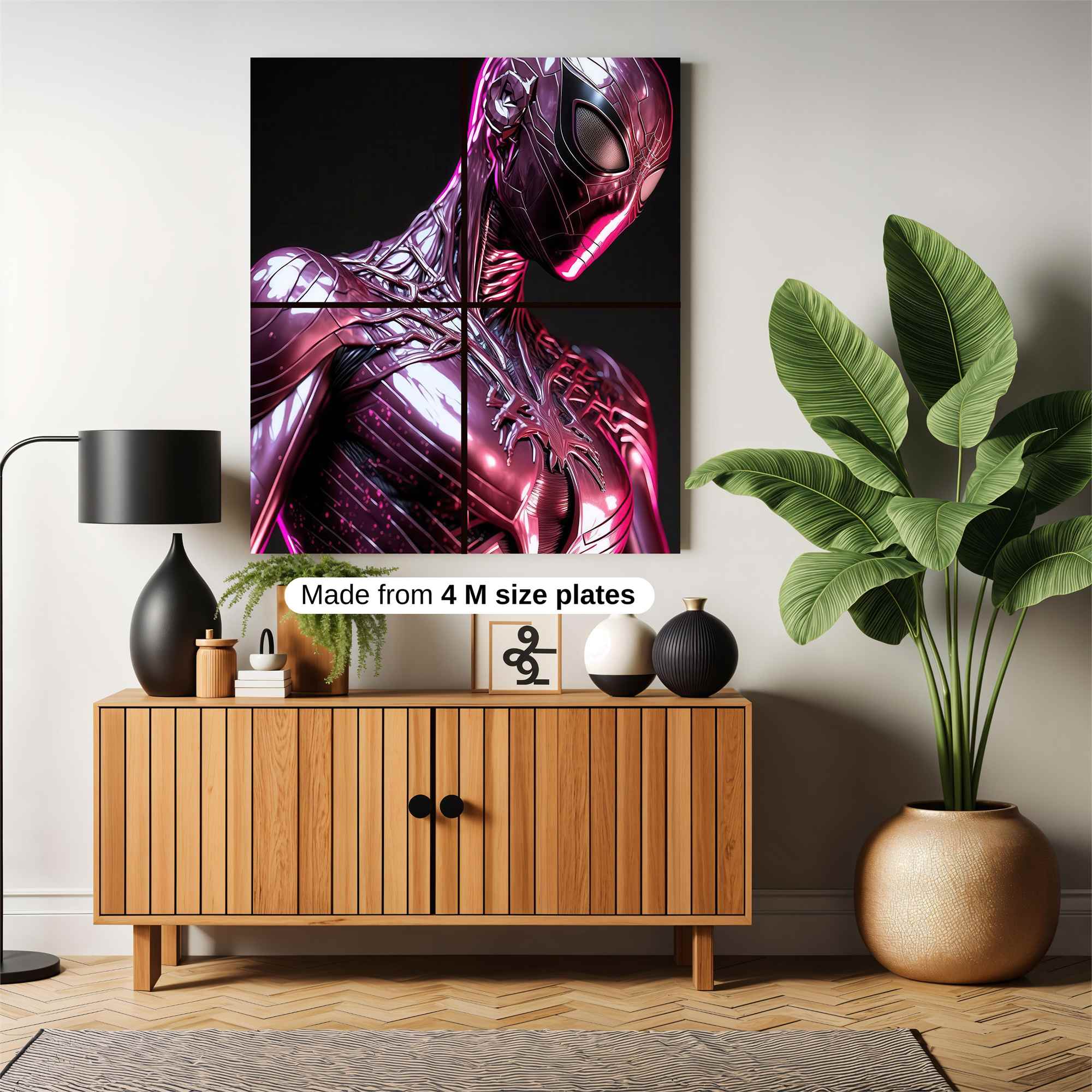 Spider-Tech Luminescence Safe Wall Magnetic / M