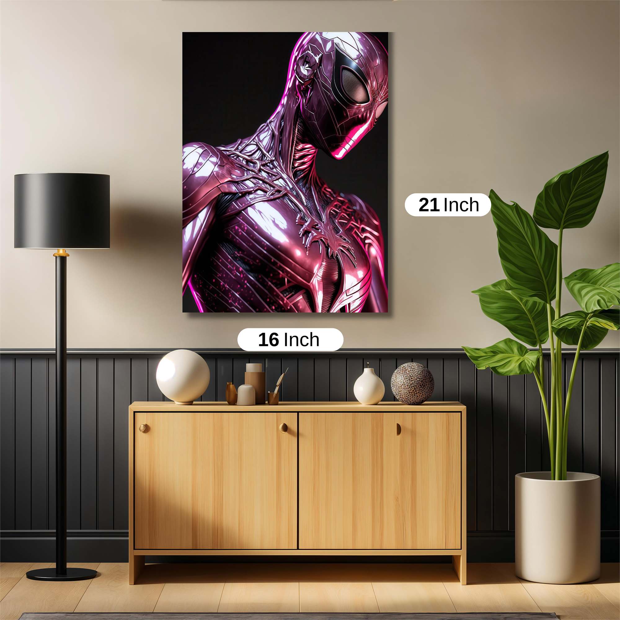 Spider-Tech Luminescence Safe Wall Magnetic / M