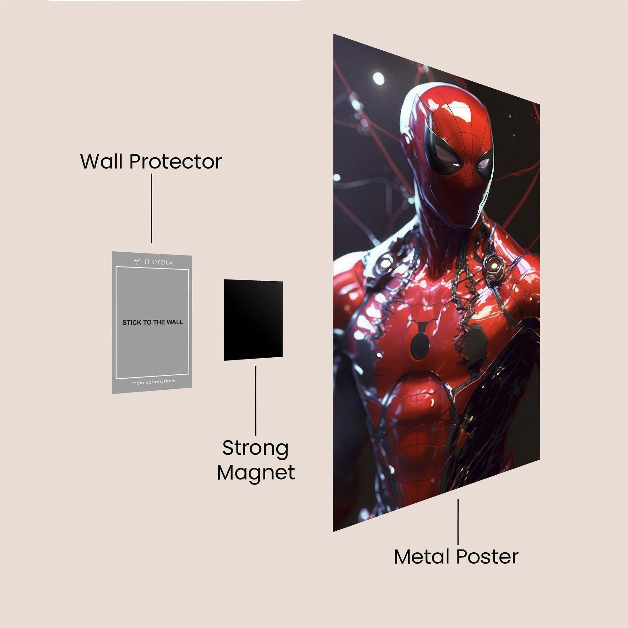 Spider-Man Enigma Safe Wall Magnetic / M
