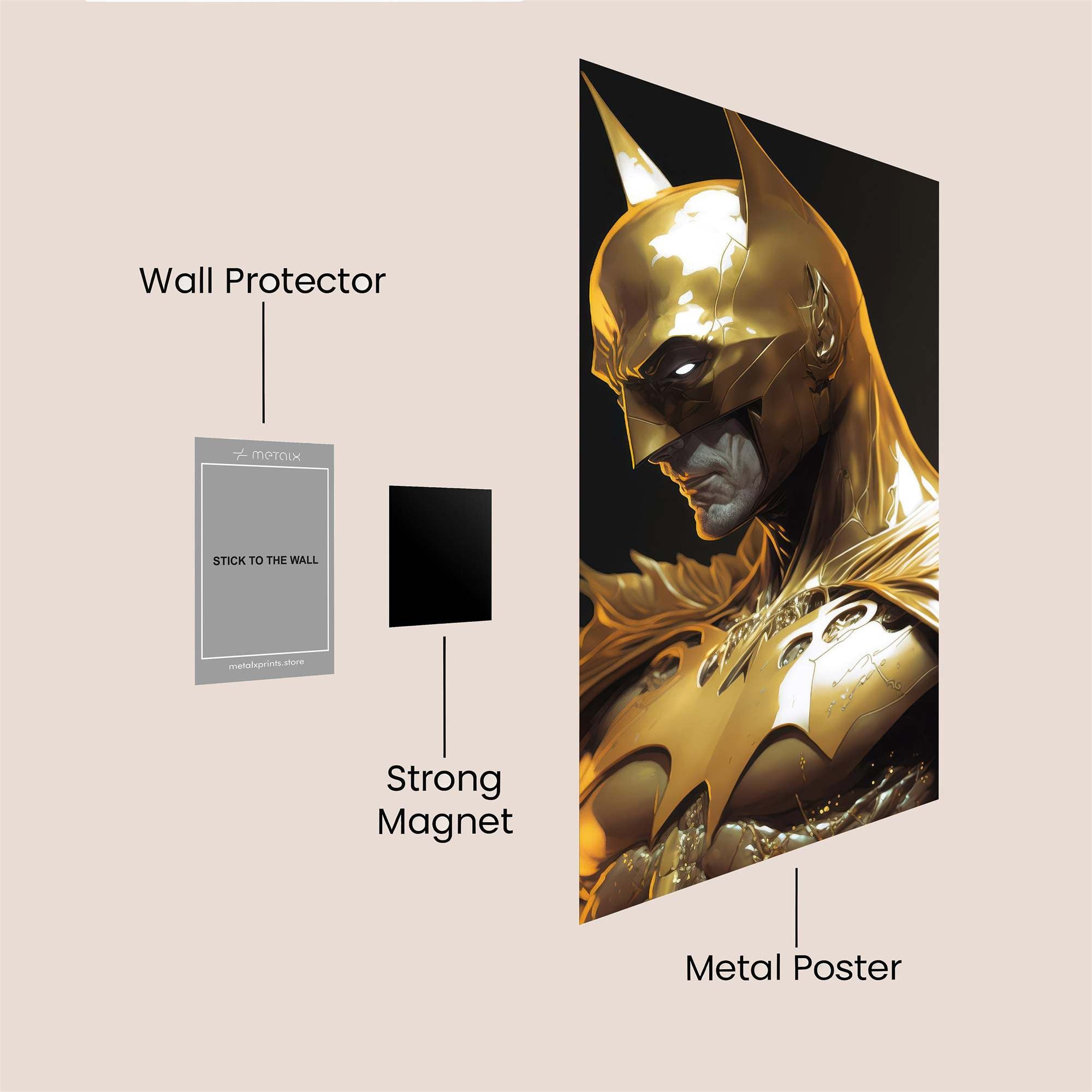 Golden Vigilance Safe Wall Magnetic / M