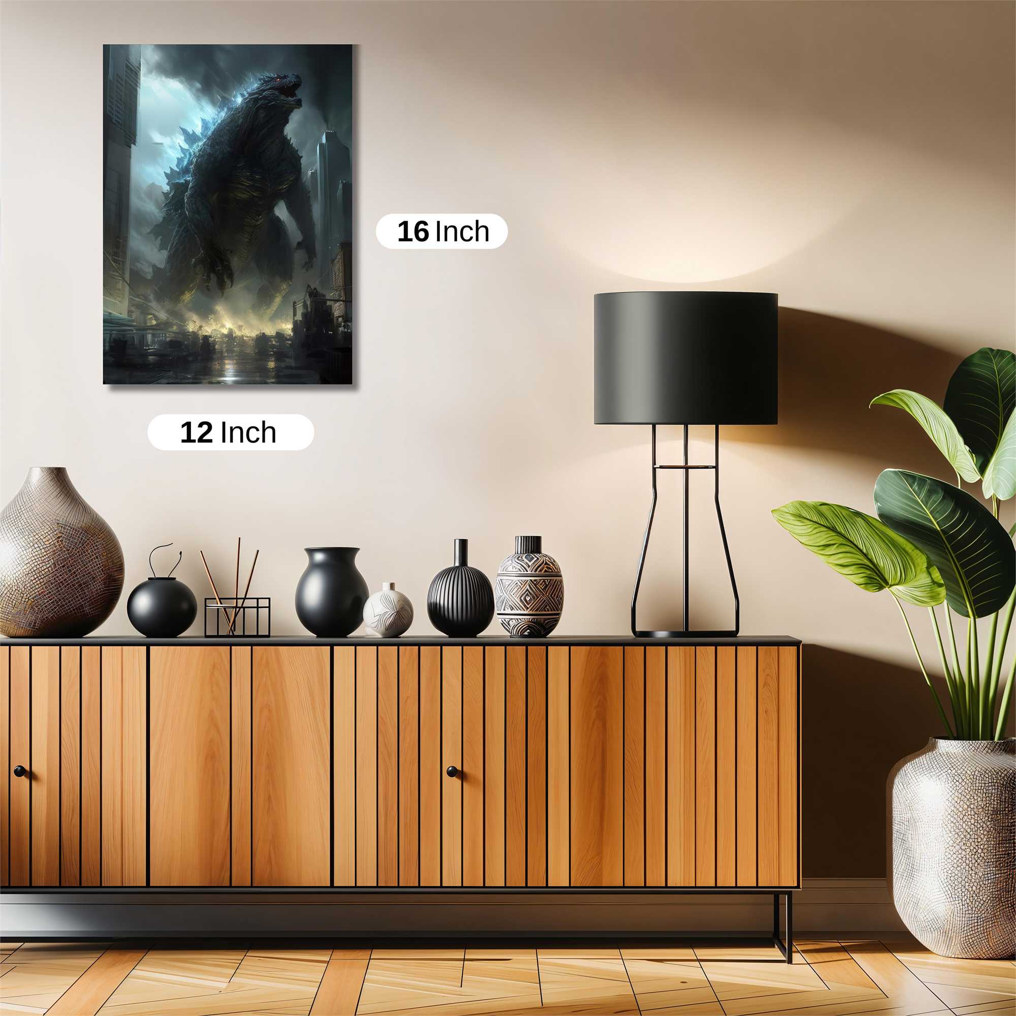 Godzilla Majesty Safe Wall Magnetic / M