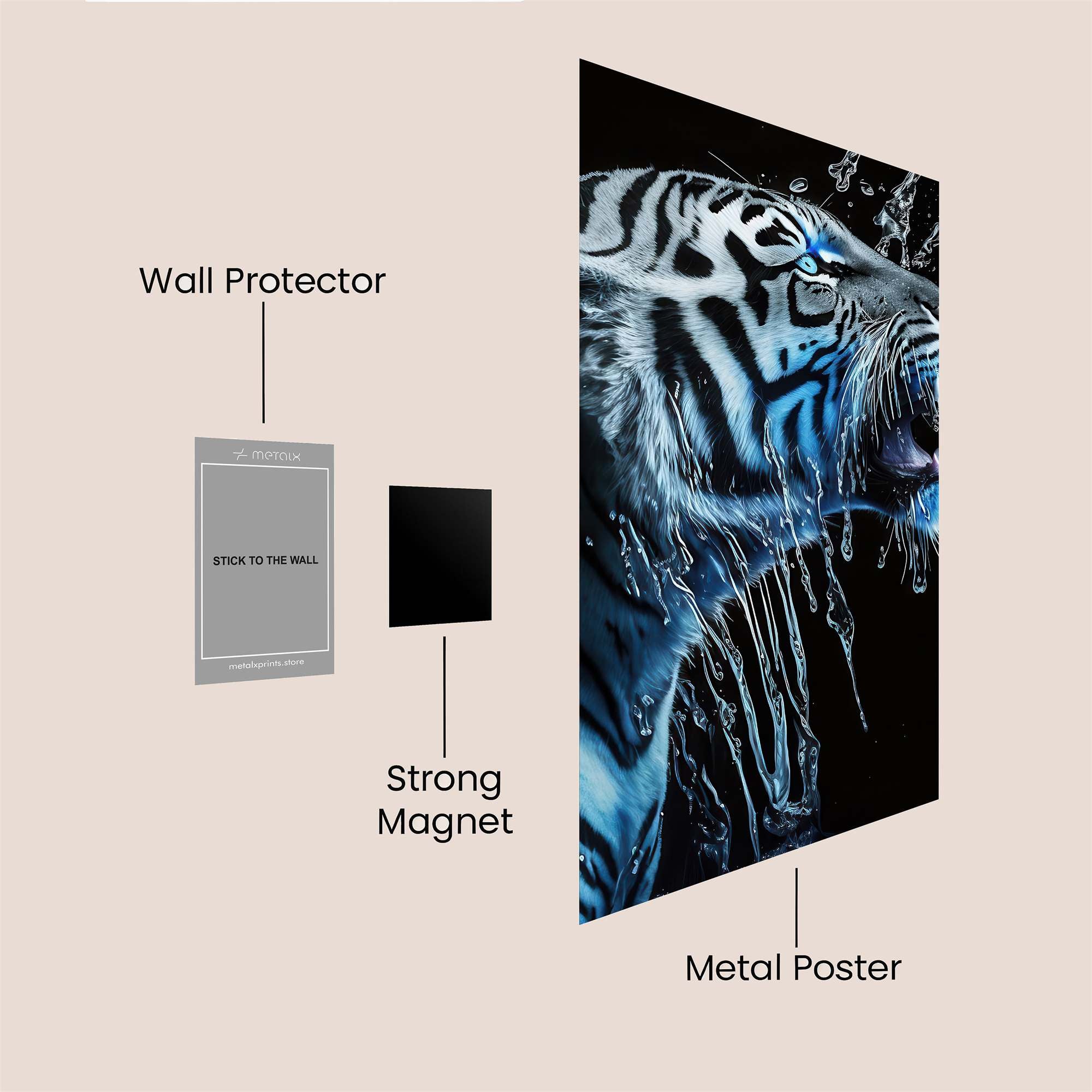 Aqua Roar Safe Wall Magnetic / M