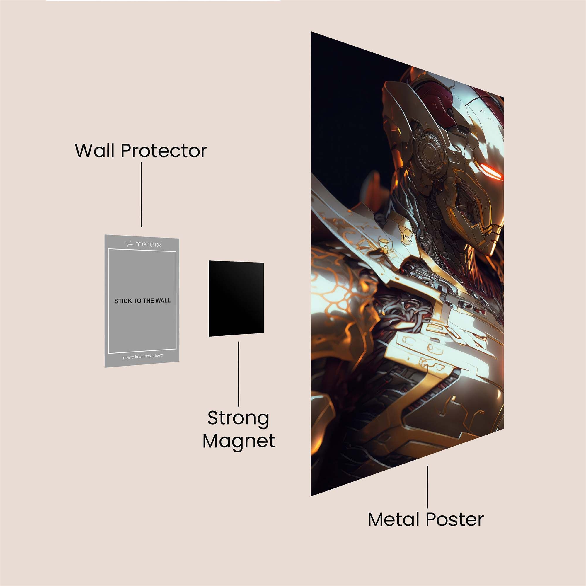 Armor Radiance Safe Wall Magnetic / M
