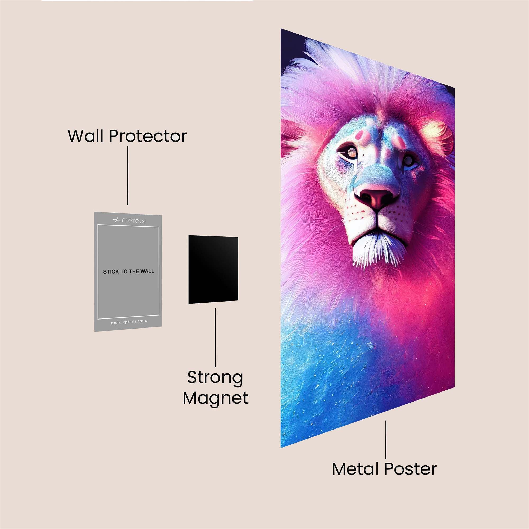 Vibrant Majesty Safe Wall Magnetic / M