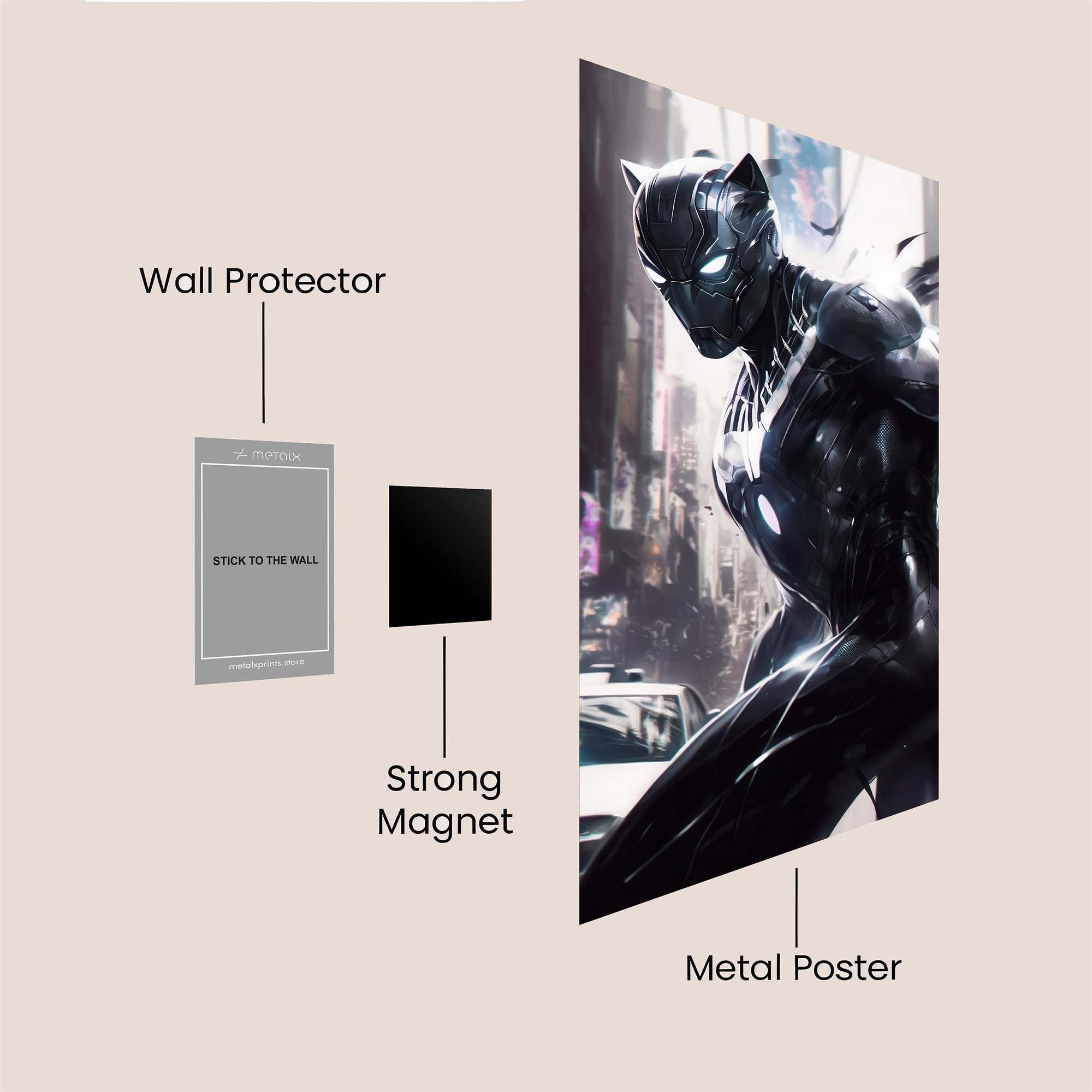 Panther Surge Safe Wall Magnetic / M
