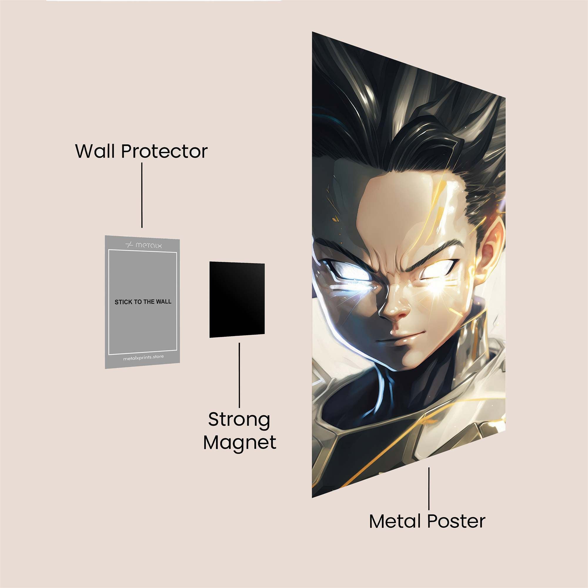 Saiyan Radiance Safe Wall Magnetic / M