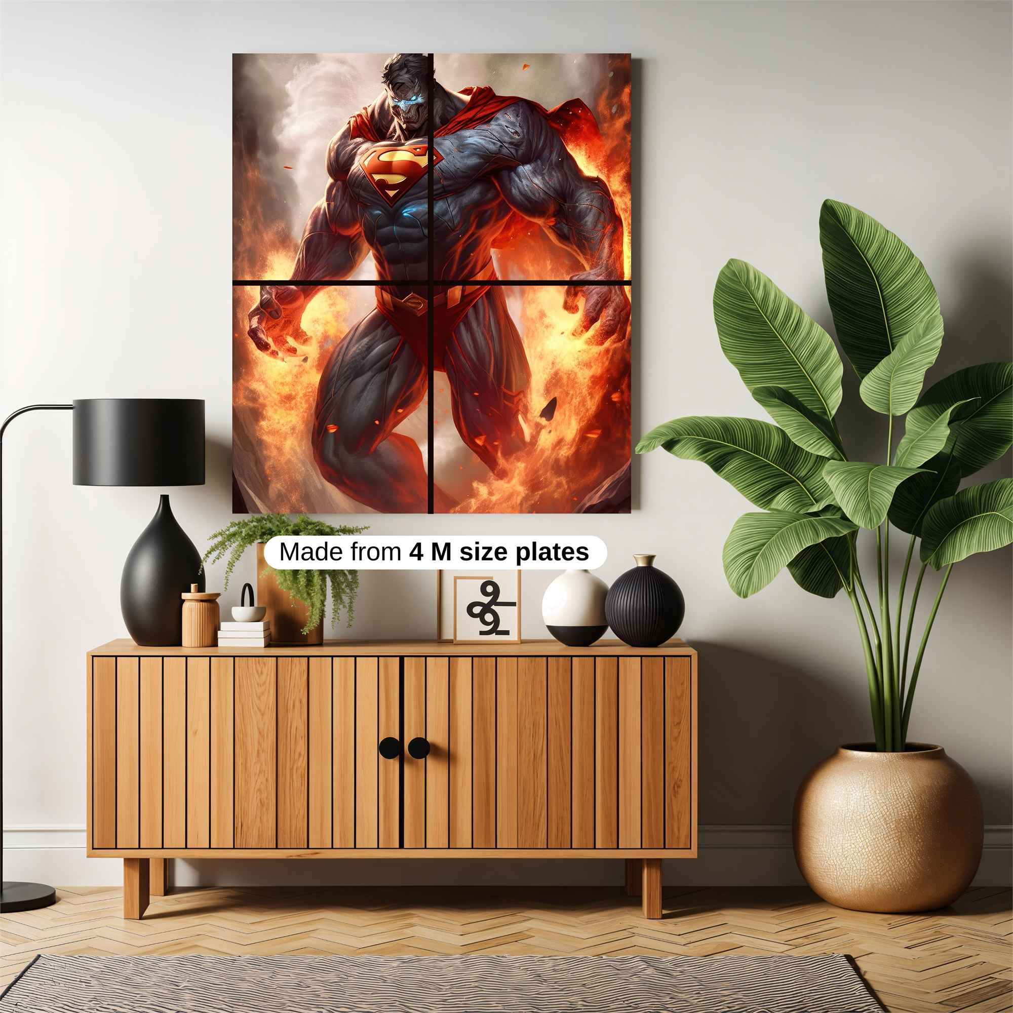 Superman Inferno Safe Wall Magnetic / M