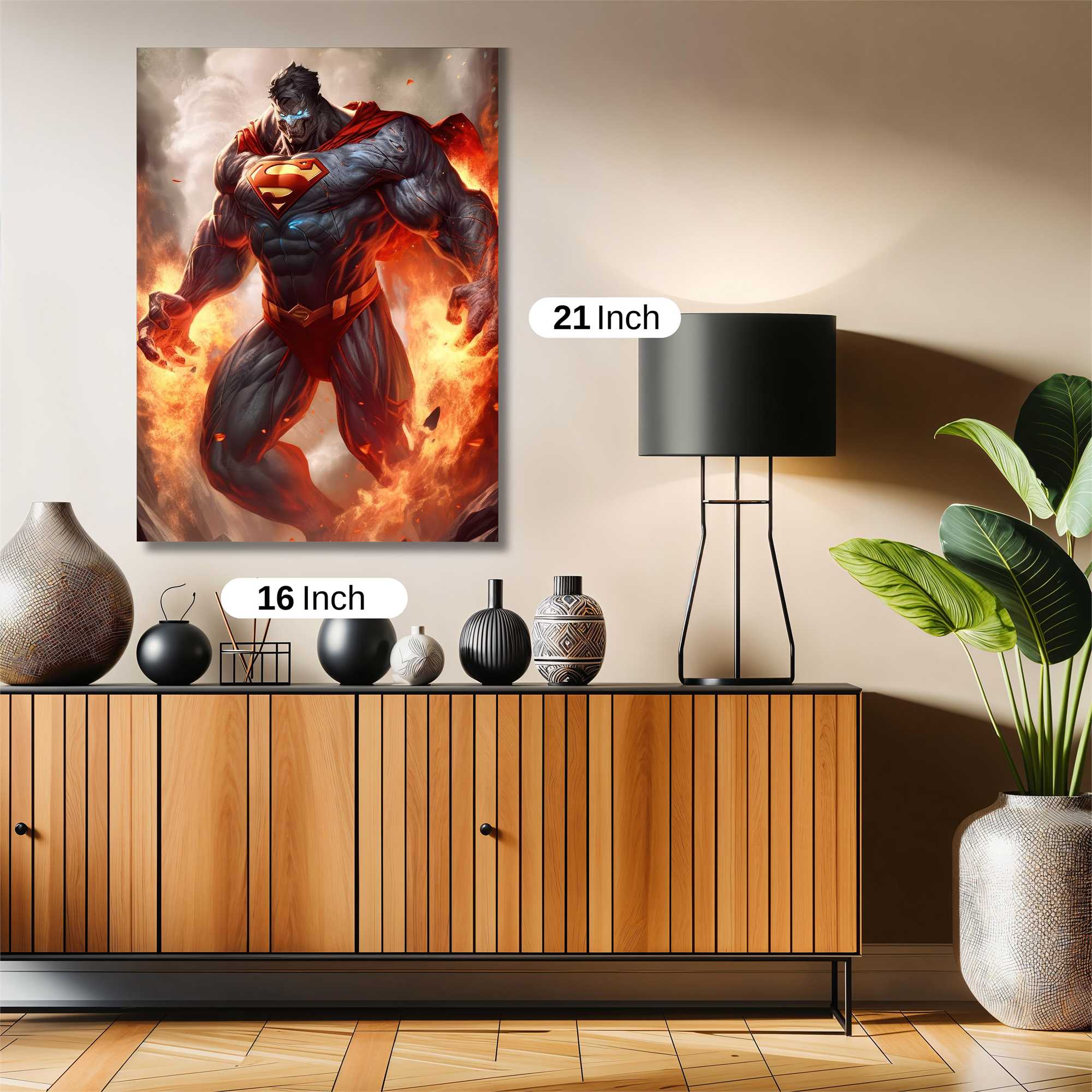Superman Inferno Safe Wall Magnetic / M