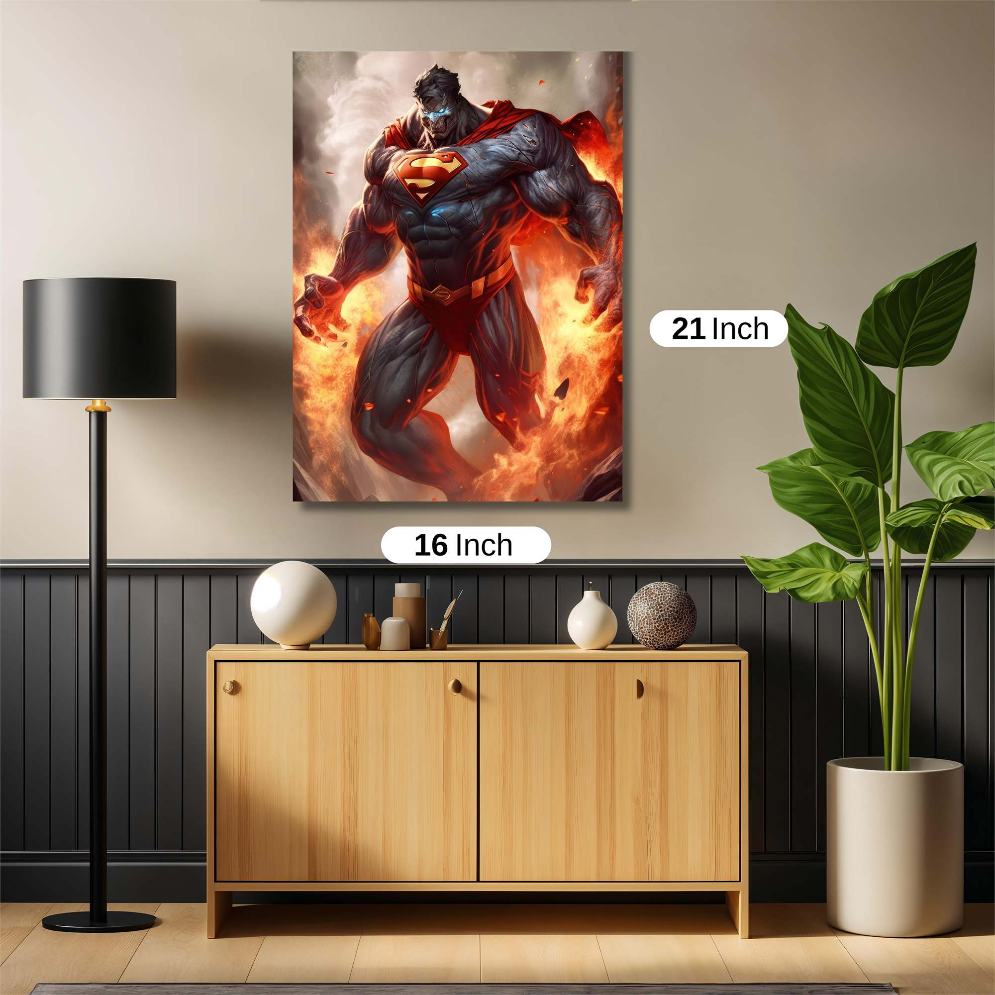 Superman Inferno Safe Wall Magnetic / M