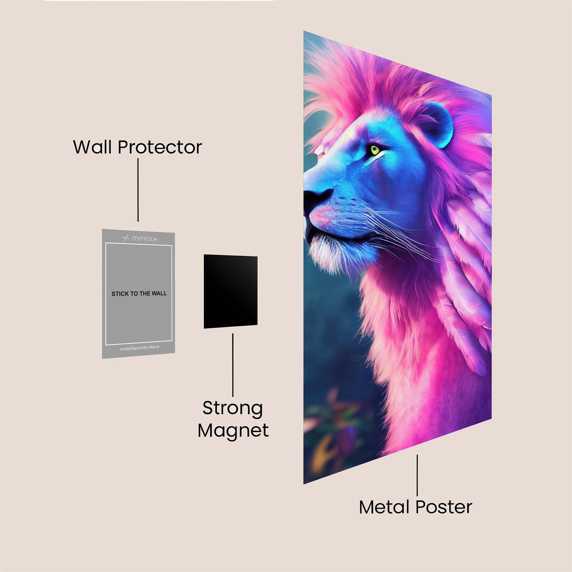 Vibrant Majesty Safe Wall Magnetic / M