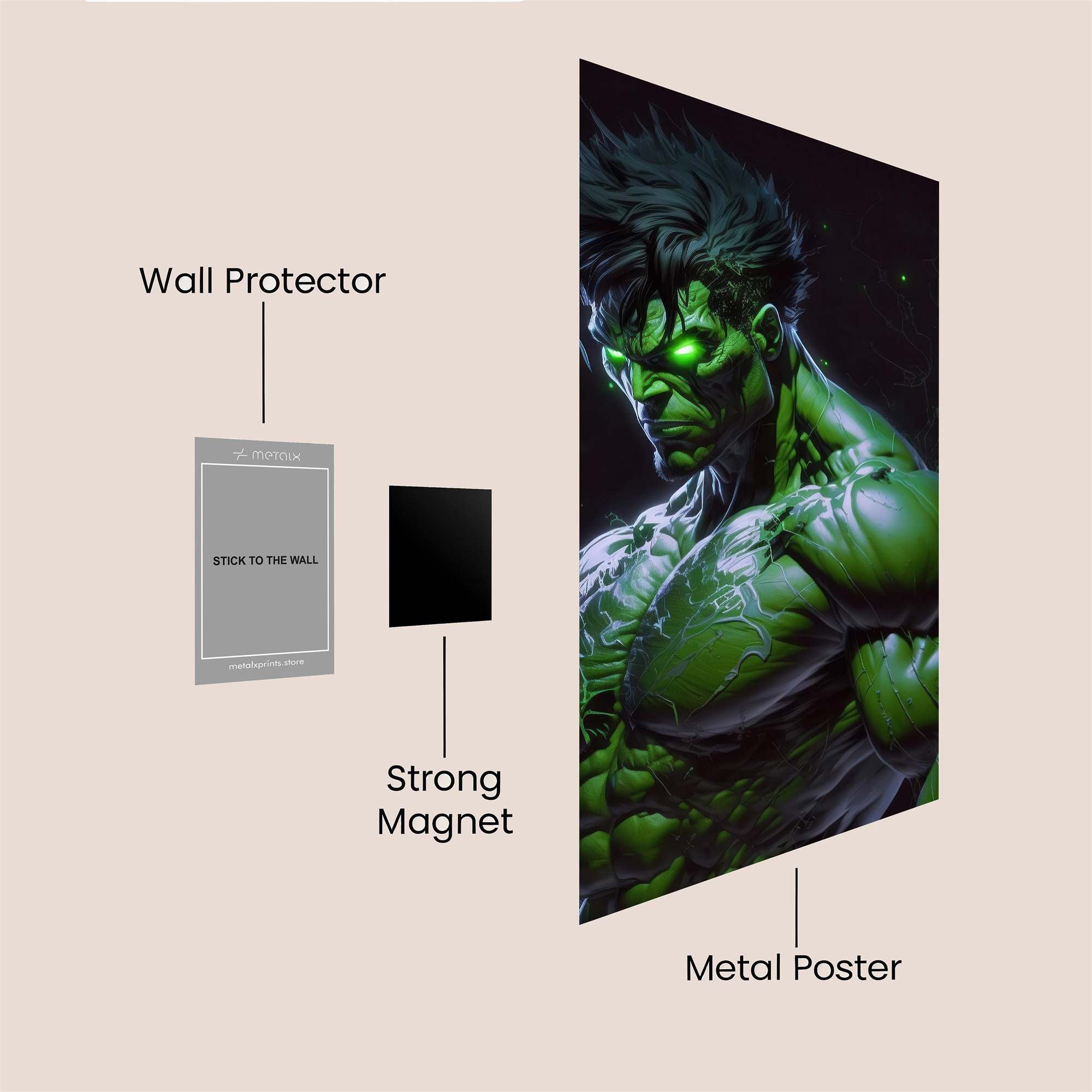 Hulk Resurgence Safe Wall Magnetic / M