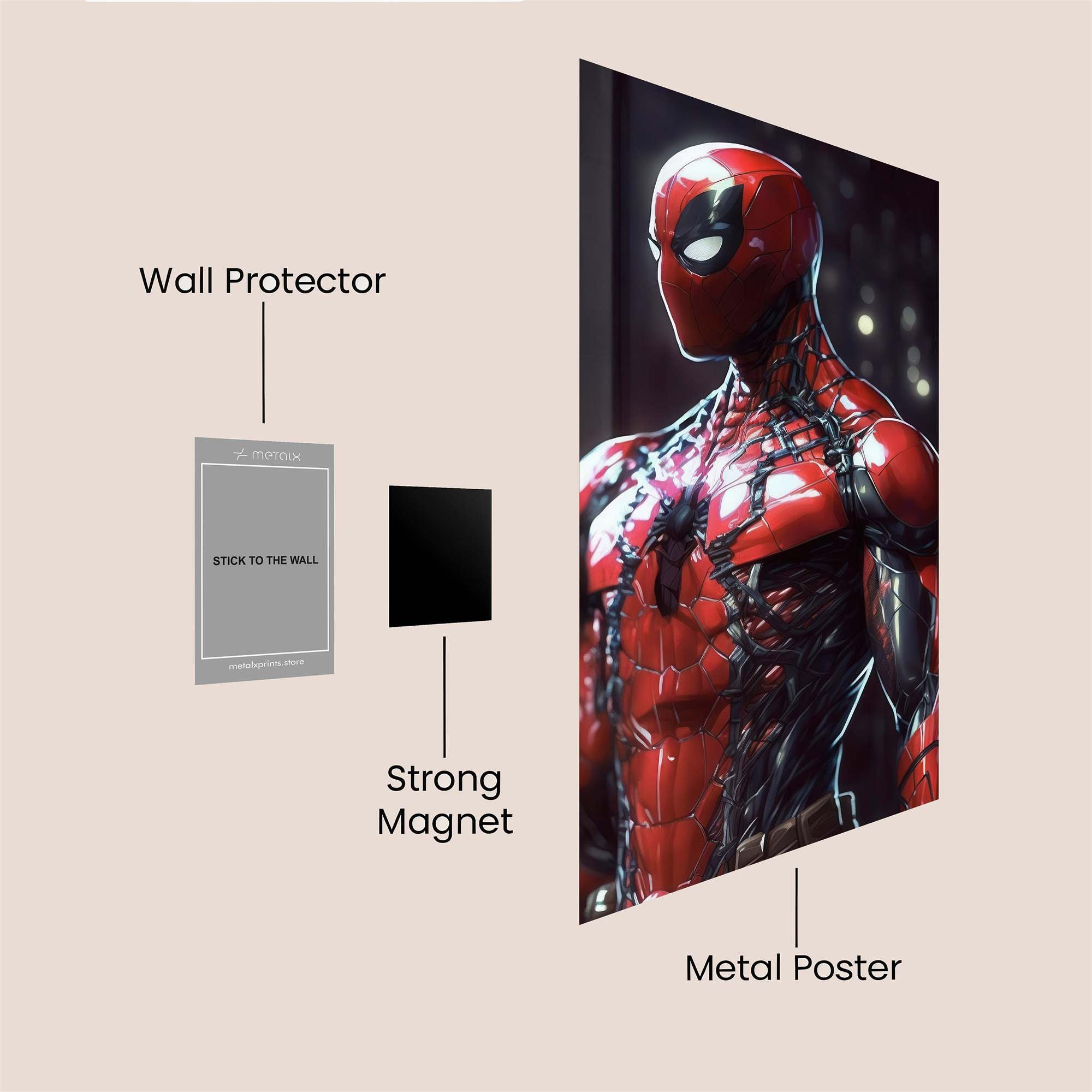 Spider Vigor Safe Wall Magnetic / M