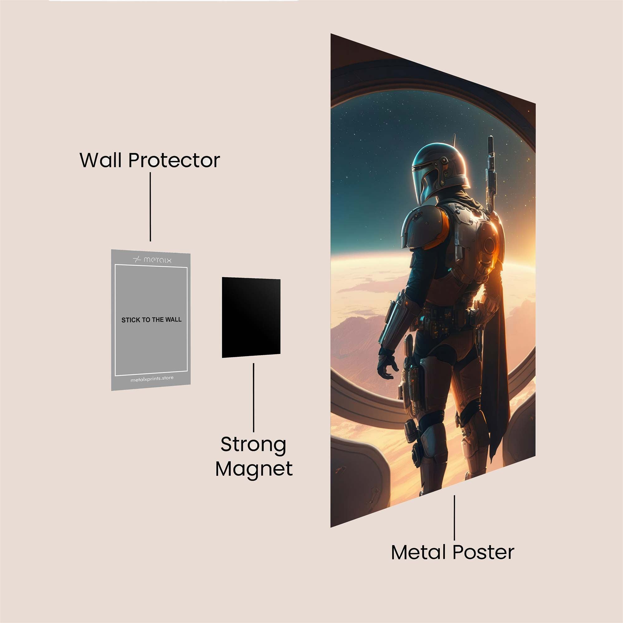 Galactic Reverie Safe Wall Magnetic / M