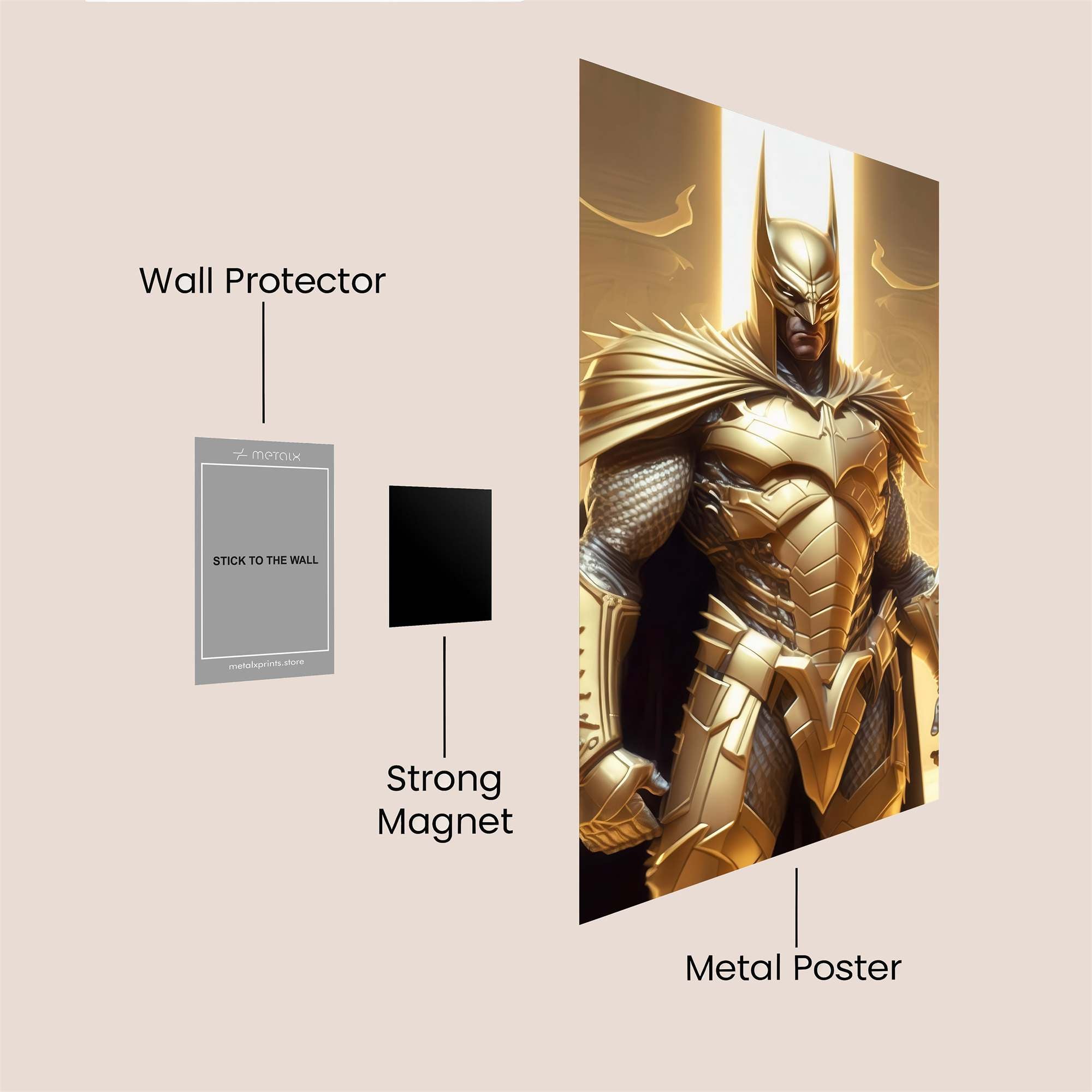 Golden Knight Safe Wall Magnetic / M